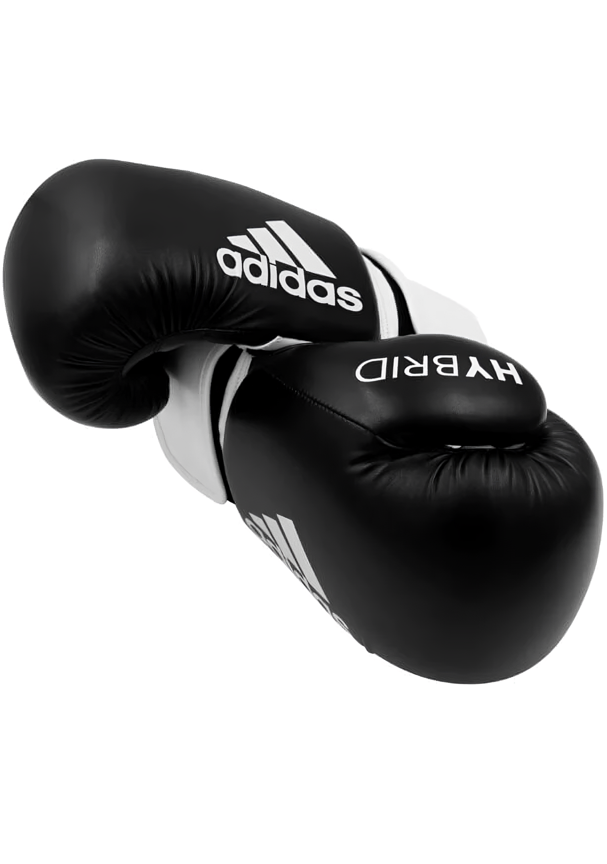 Adidas Hybrid 100 Boxing Gloves for Men & Women - Premium Training & Sparring Gloves with Breathable Mesh (ADIH100 BW) - Perfect for Boxing, MMA, Kickboxing, and Fitness Workouts