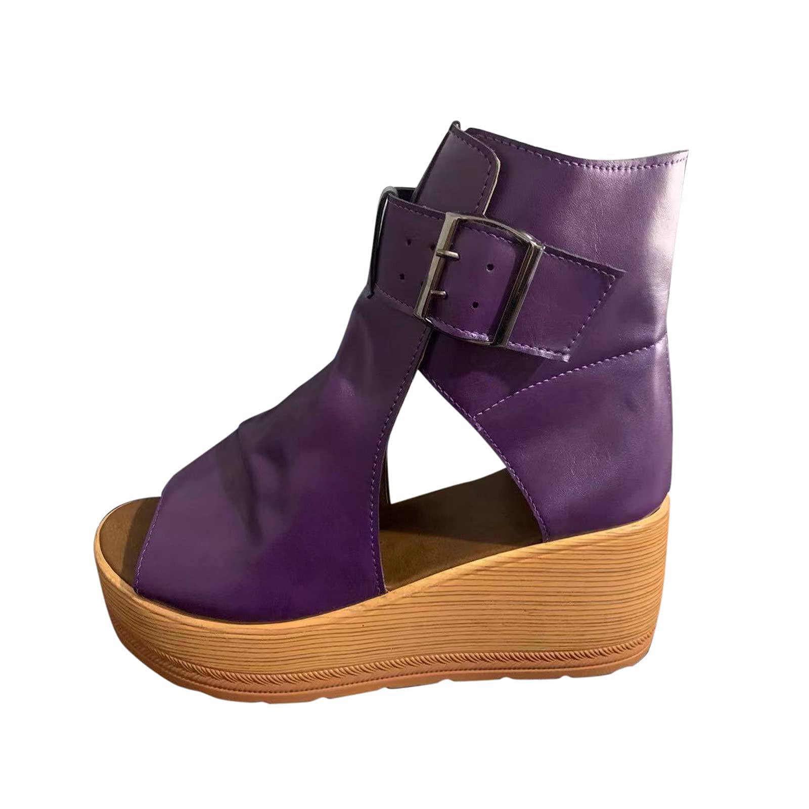 2021 Women's Fashion Platform Sandals - Open Toe Espadrille Wedge Summer Beach Sandals with Ankle Buckle | Casual Outing, Vacation & Party Wear