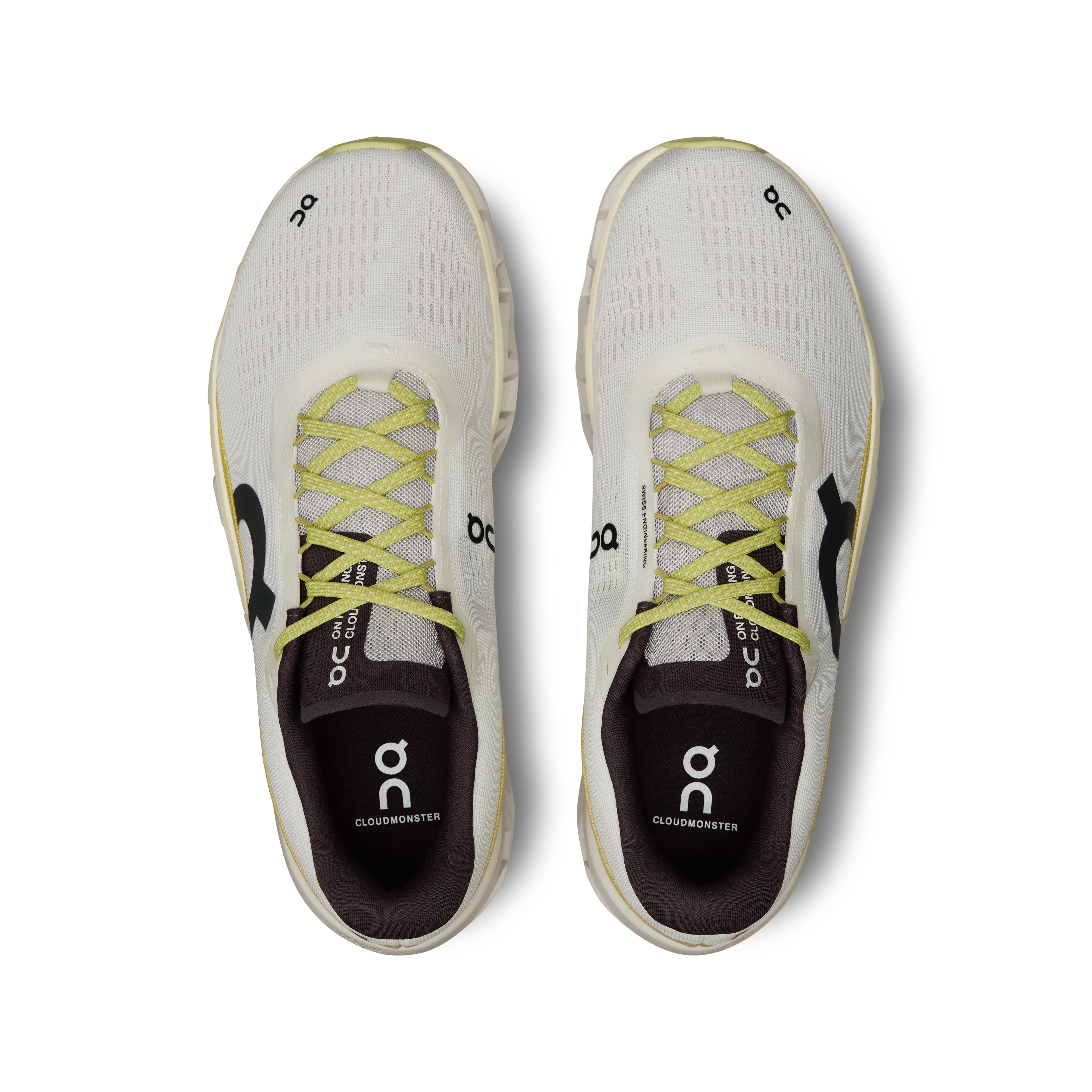 On Running Men's Cloudmonster 2 Running Shoes - Undyed/Zest Color - Lightweight Cushioned Sneakers for Road Running & Gym Workouts