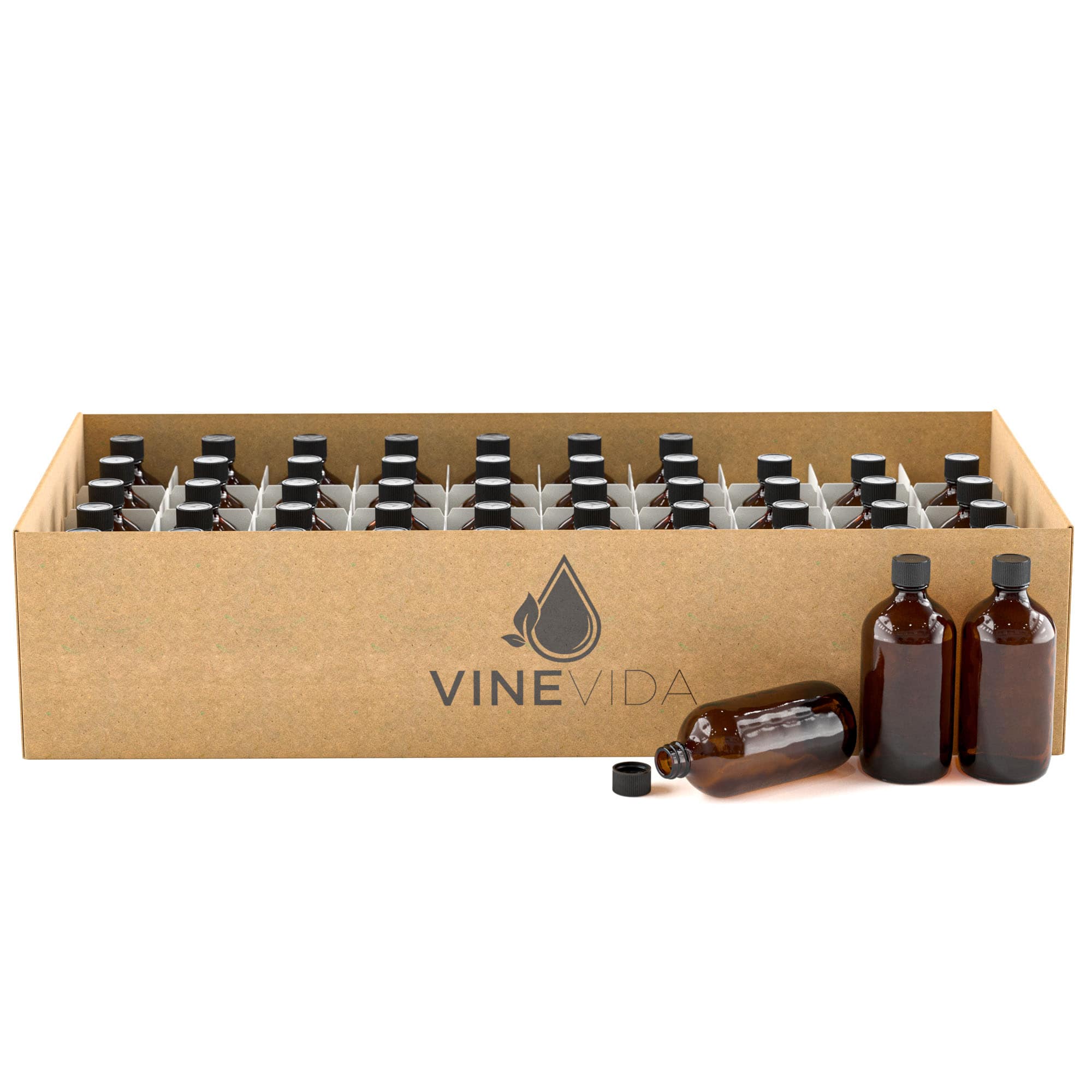 240ml Plastic Bottles with Caps - Leak Proof & Durable for Travel, Gym, and DIY Projects | BPA Free & Reusable Storage Containers