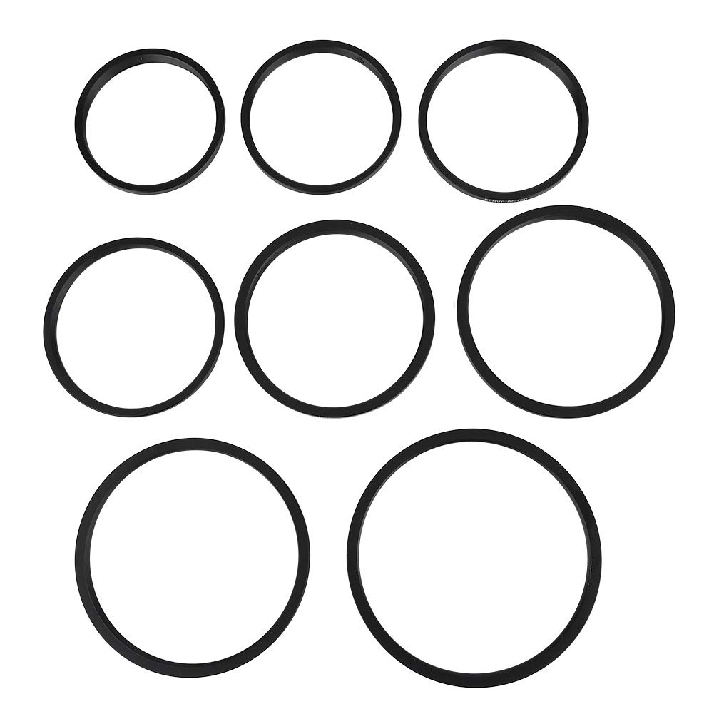 8-Piece Black Lightweight Camera Adapter Set for Gray & Starlight Mirrors - Perfect for Astrophotography, Night Vision & Telescope Accessories