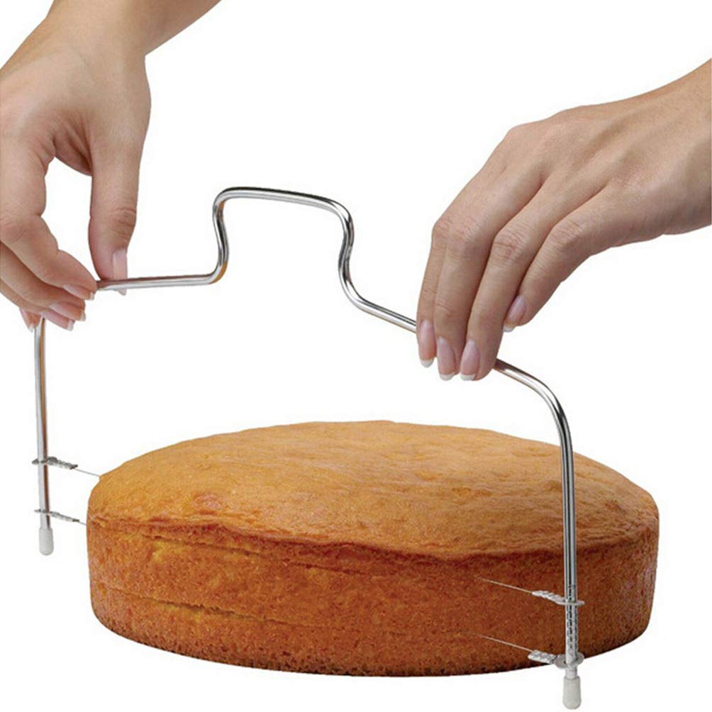 Hemoton 2-Pack Stainless Steel Cake Cutting Wires - Professional Layer Cake Slicer & Pie Cutter Tool for Perfectly Even Cake Divider, Icing Leveler, Toast Slicer - Ideal for Birthday Cakes, Wedding Cakes & Baking Enthusiasts