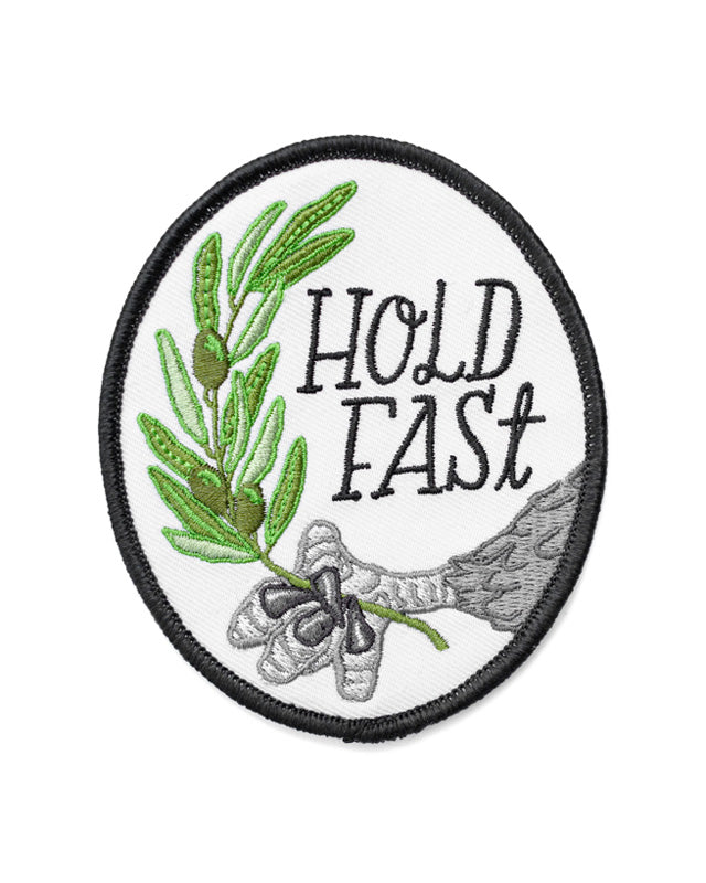 Hold Fast Patch - Premium Quality Iron-On or Sew-On Embroidered Patch for Jackets, Hats & Bags - Perfect for Bikers, Military & Outdoor Enthusiasts