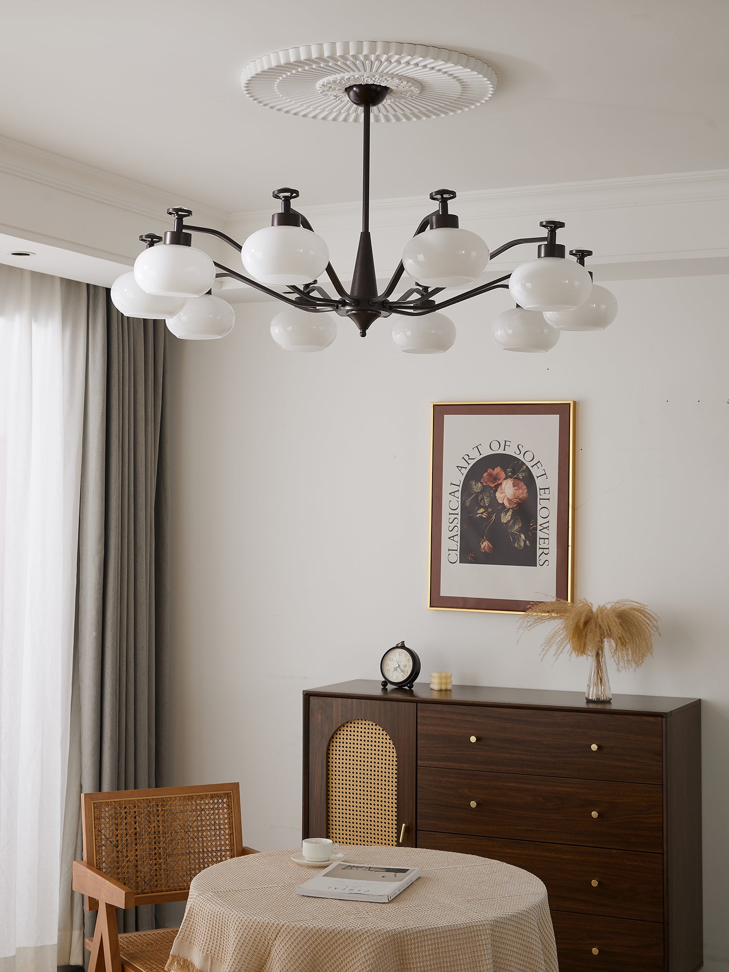 Astrid Chandelier - Modern Crystal Ceiling Light Fixture for Dining Room, Living Room & Bedroom | Elegant Lighting for Home Decor & Interior Design