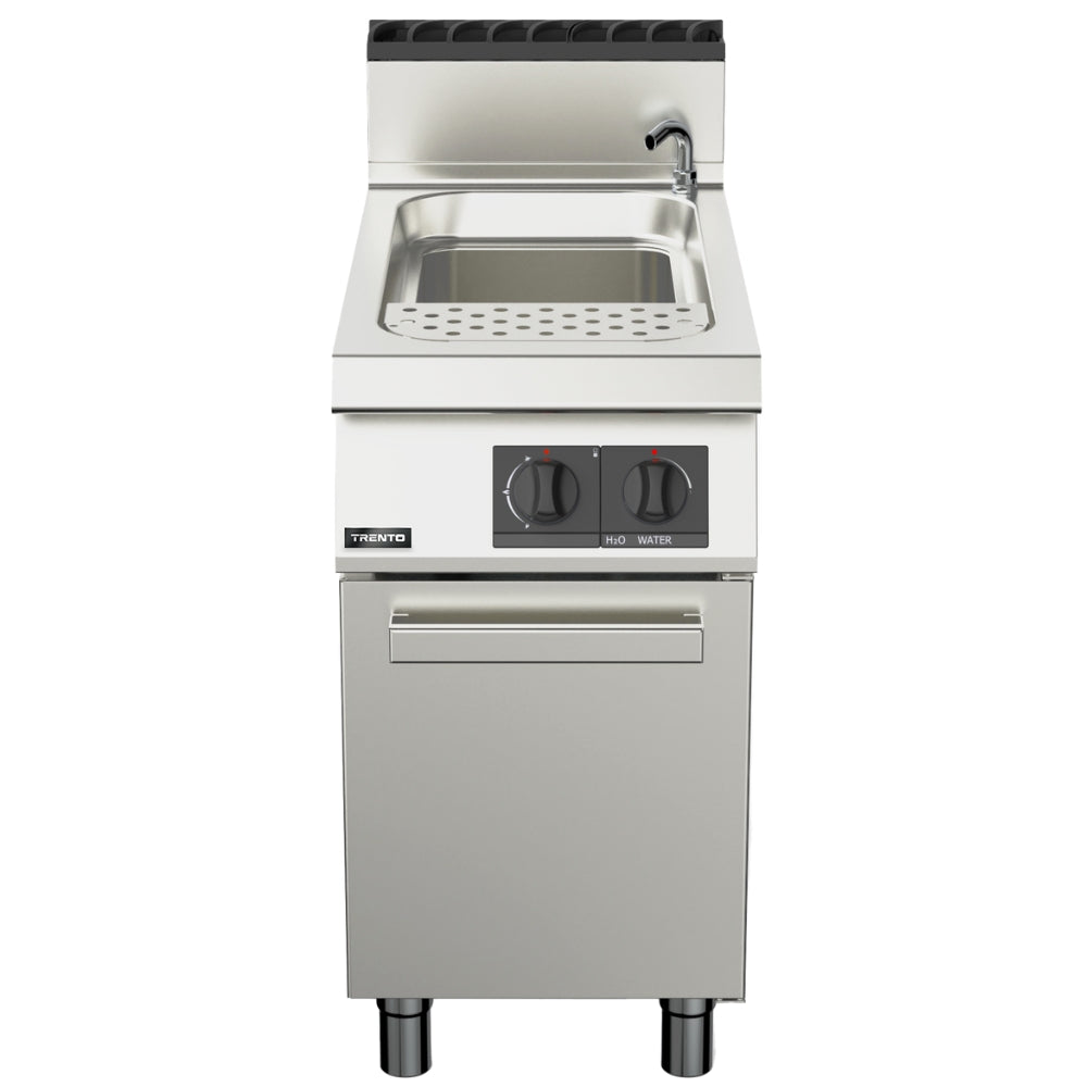 Nella 45 Liter Pasta Cooker - Single Tank Commercial Gas Pasta Cooker 47,500 BTU for Restaurants, Catering & Large Batch Cooking