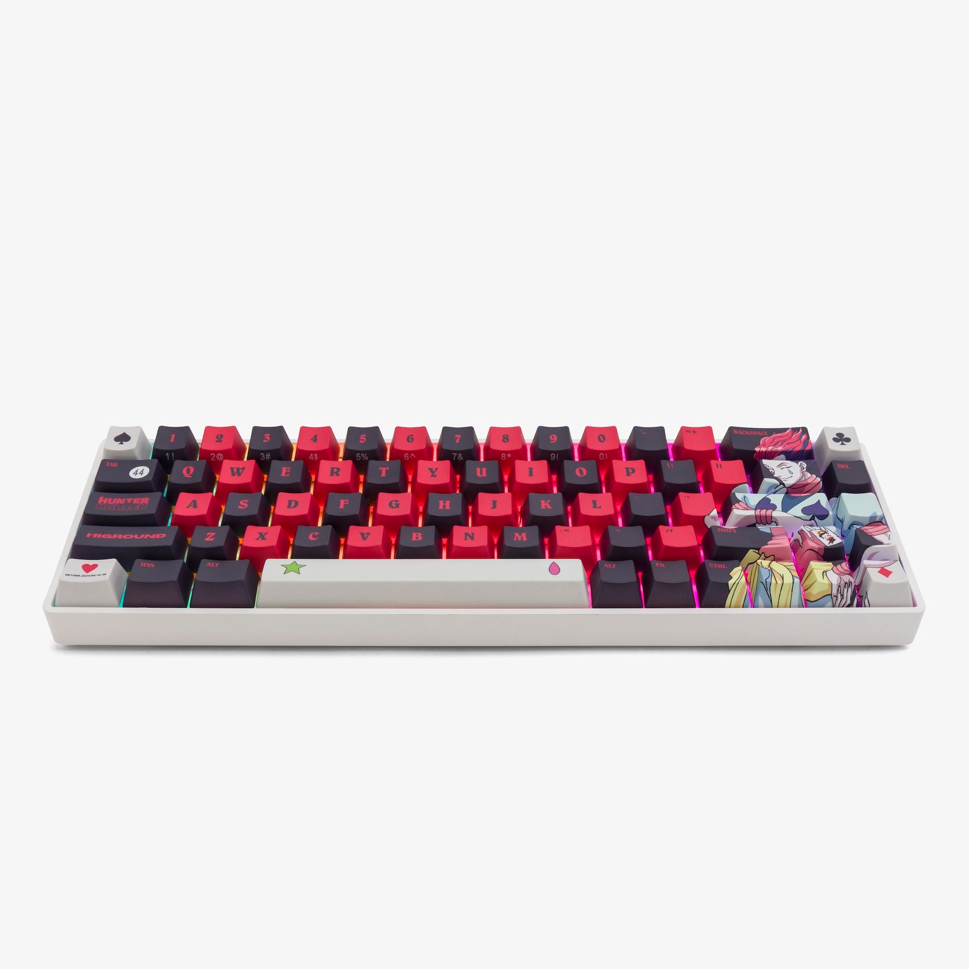 HxH x HG Basecamp 65+ Mechanical Keyboard - Hisoka Limited Edition for Gaming & Typing - Perfect for Esports, Office Work & Anime Fans