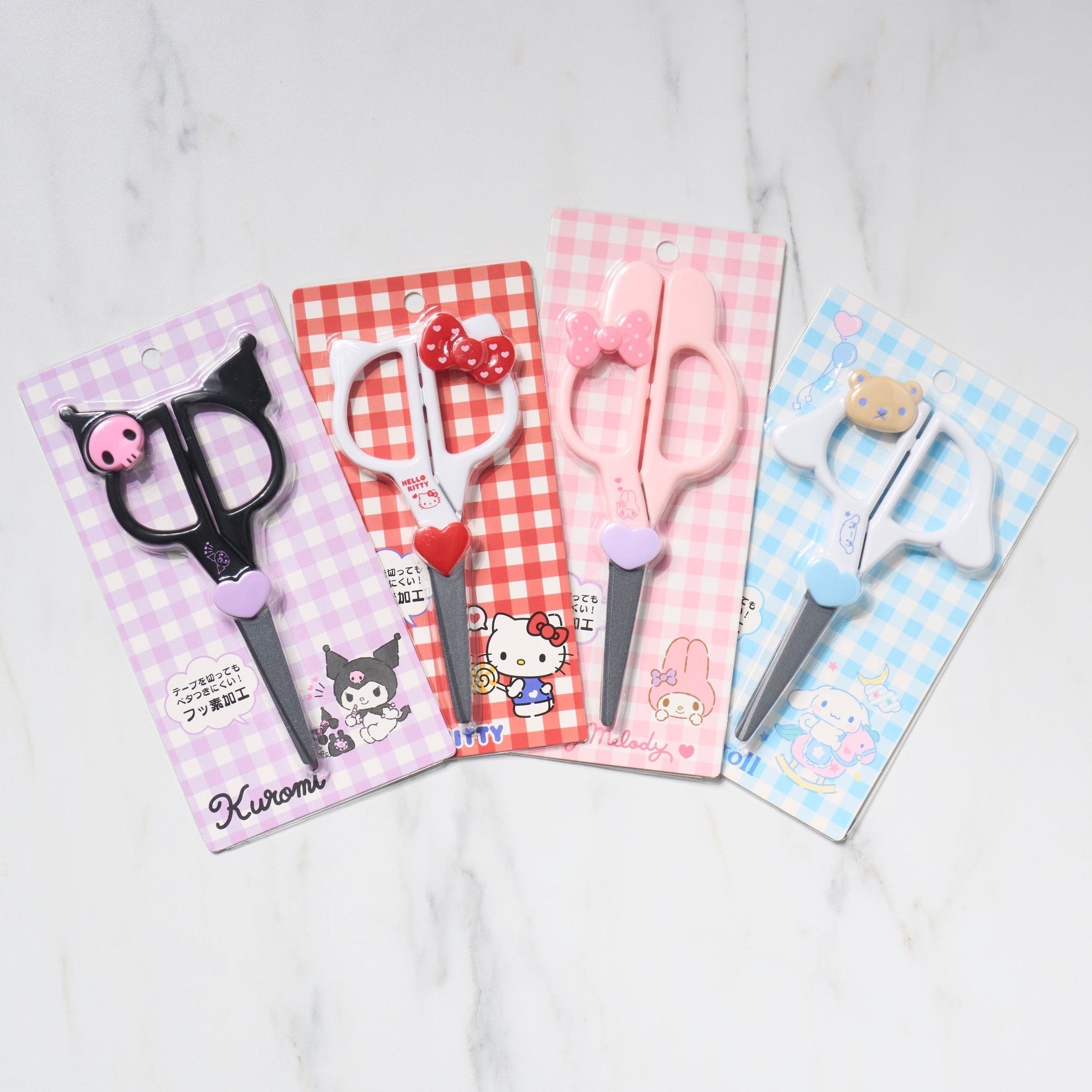 Sanrio Character Face Cut Scissors - Professional Stainless Steel Craft Scissors for DIY Paper Cutting, Scrapbooking & Card Making - Perfect for Hello Kitty, My Melody & Kuromi Fans