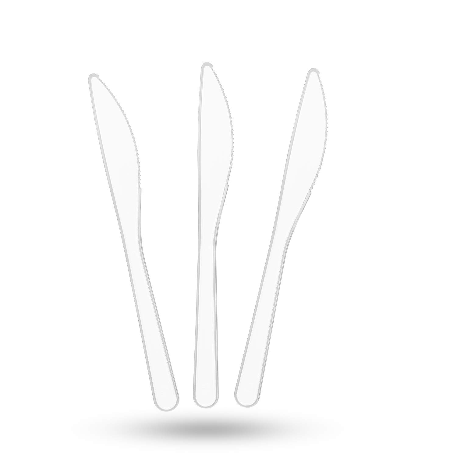 66-Piece Reusable Plastic Knife Set - BPA-Free Disposable Cutlery for Parties, Picnics & Catering | TashiBox Eco-Friendly Plastic Utensils
