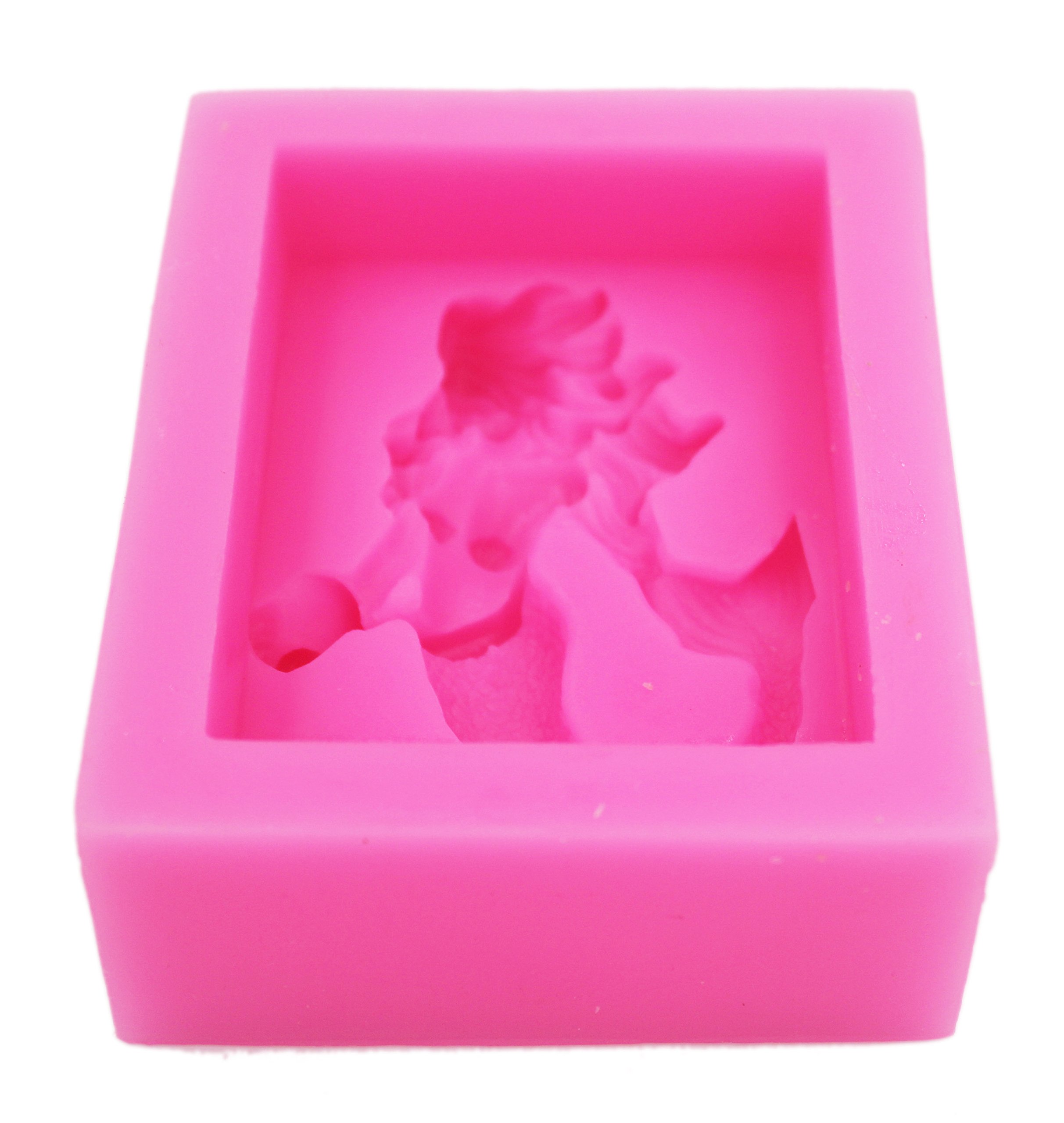 Premium Mermaid Silicone Soap Mold S282 - DIY Handmade Soap Making Kit for Bath Bombs, Candles & Resin Crafts - Perfect for Birthday Gifts, Spa Parties & Home Decor