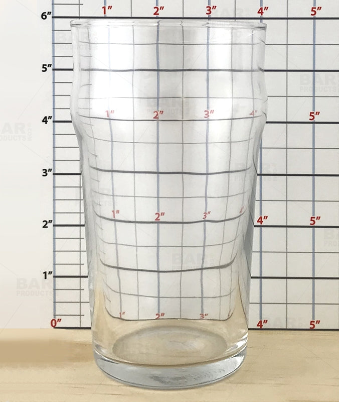 BarConic® 20 oz English Pub Glass - Heavy Duty Beer Pint Glass Set for Home Bar, Restaurants & Parties - Perfect for Stout, Ale, Lager & Craft Beer Drinking
