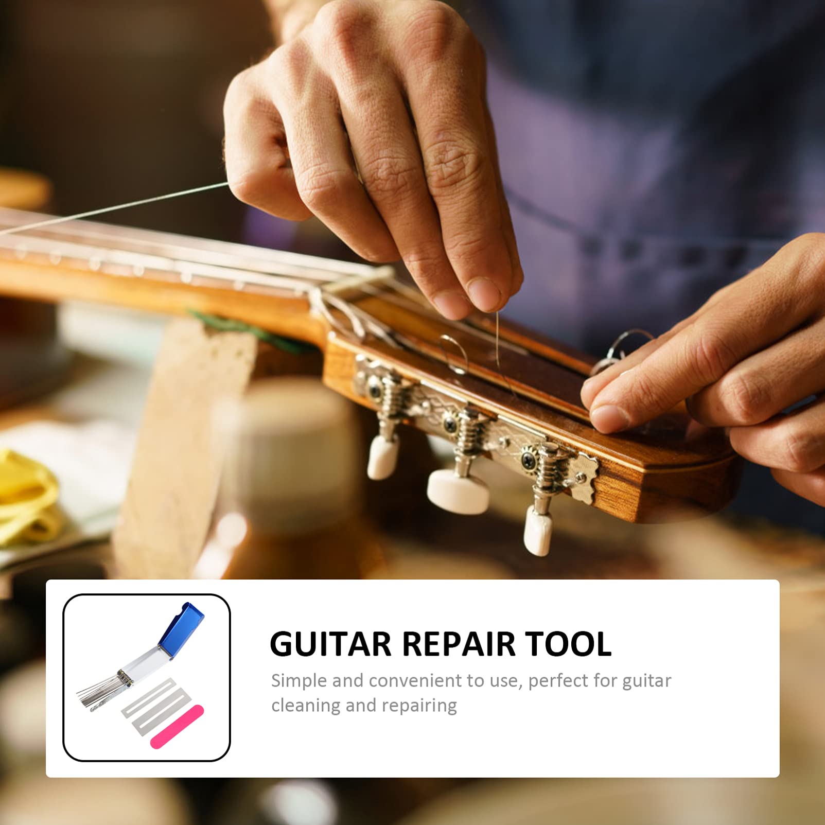 Professional Guitar Repair Tool Kit - Guitar Grinding, Filing, Polishing & Sanding Tools for Fret Maintenance & Gasket Polishing | Perfect for Guitar Setup, Repair & DIY Maintenance at Home or Studio