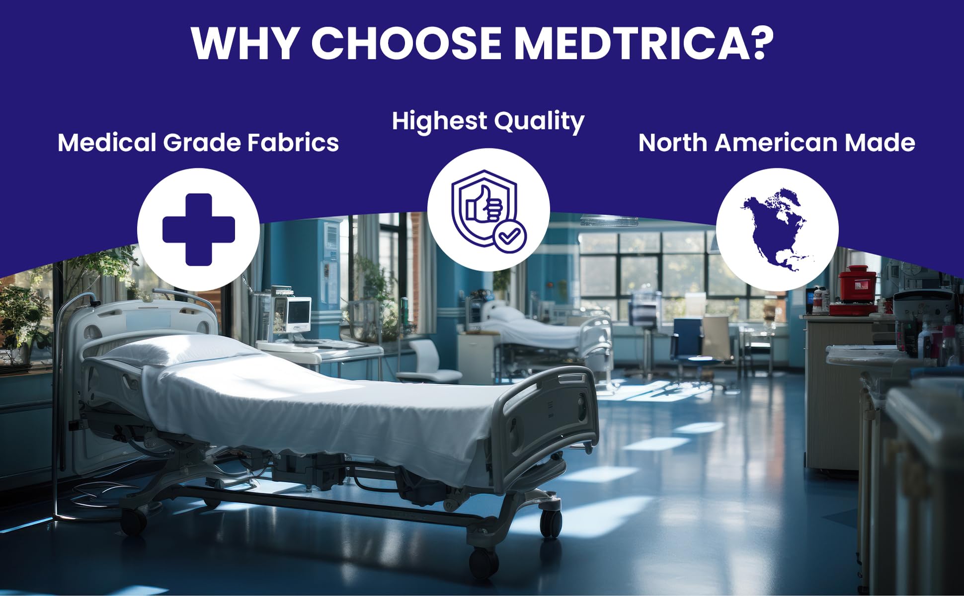 MFD782604 Stretcher/Gurney Mattress with Dartex 4-Way Stretch Pressure-Reducing Cover - Fits Hill-ROM Transtar Surgical Tables - Hospital, Clinic & Emergency Use for Patient Comfort & Pressure Relief