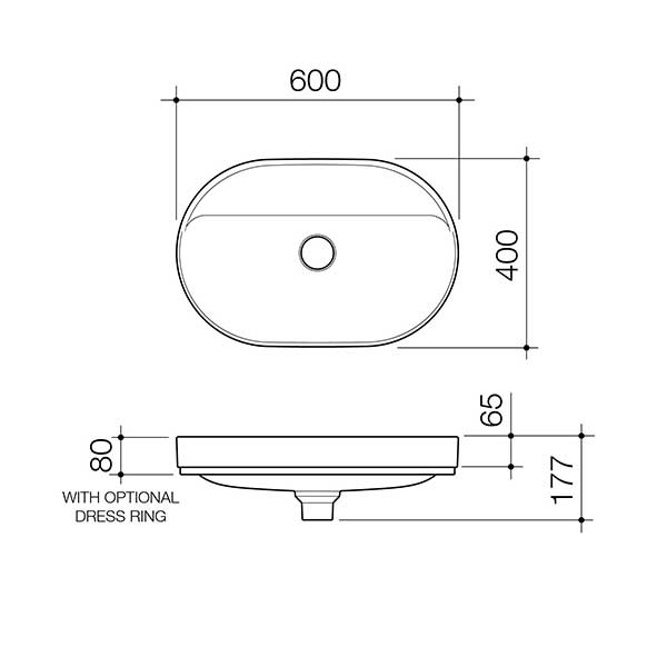 Caroma Liano II 600mm Modern Wall-Mounted Bathroom Sink with Tap Landing (0 Tap Hole) - Matte Pink Finish | Space-Saving Design for Small Bathrooms & Powder Rooms
