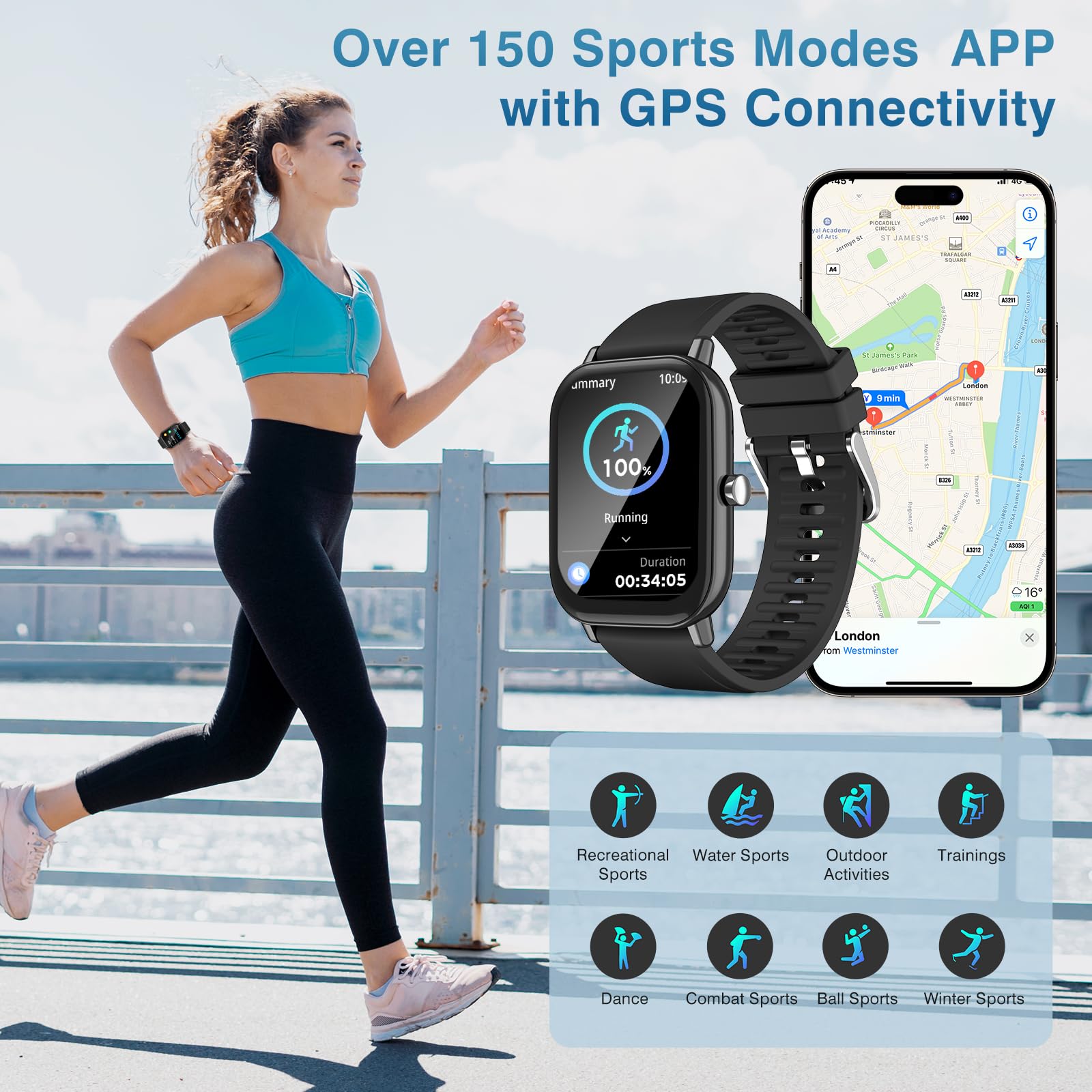 Smart Blood Pressure Watch for Men - 2.01