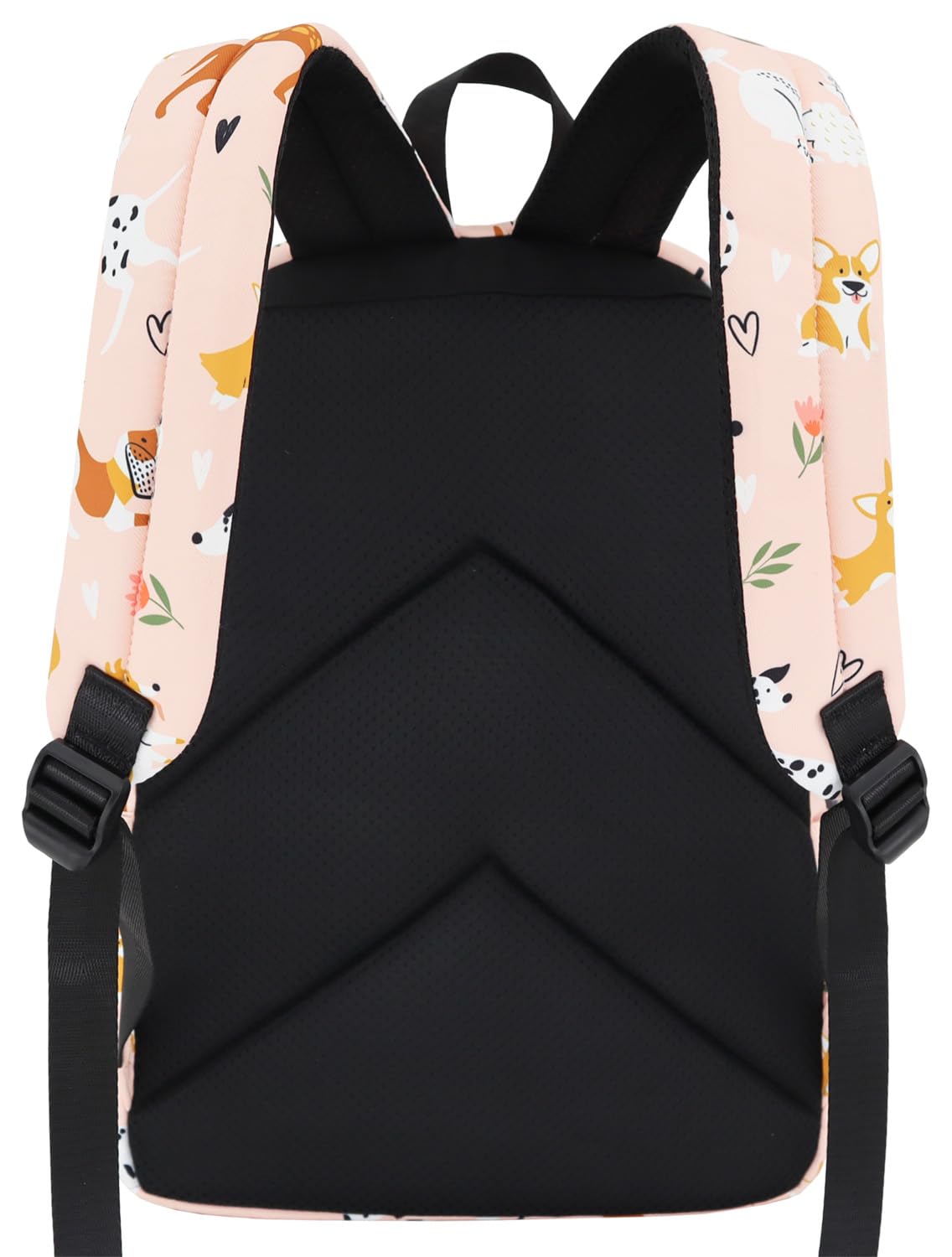 **Cute Waterproof Backpack for Girls & Teens - Durable School Bookbag for Middle, High School & College, Laptop Backpack with Dog & Flower Design - Perfect for Travel, Study & Daily Use**