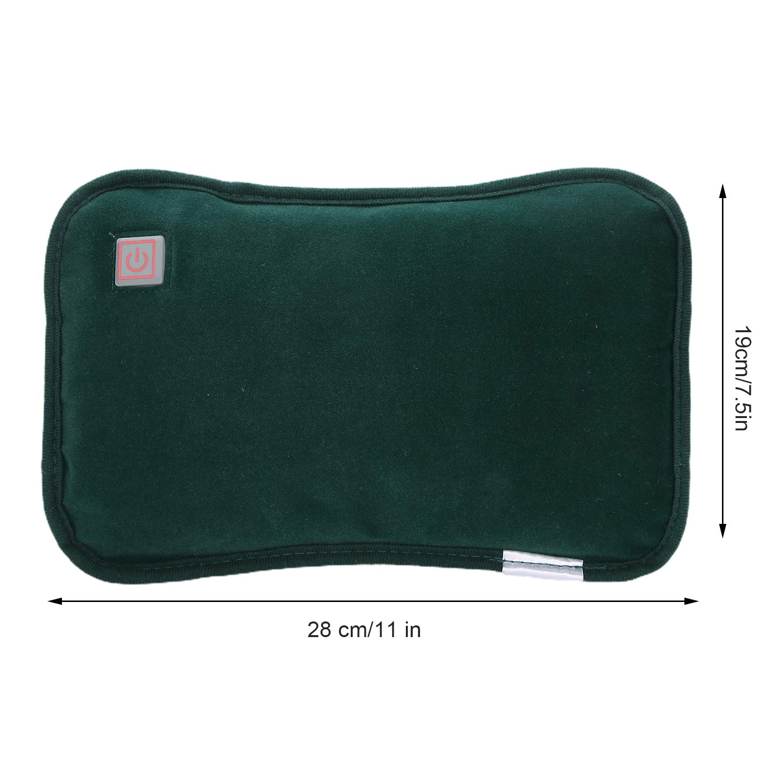 Rechargeable Electric Hand Warmers - USB Portable Hand Warmer Heater for Winter, Waterproof & Reusable Heating Pouch for Outdoor Activities, Camping, Skiing (Dark Green)