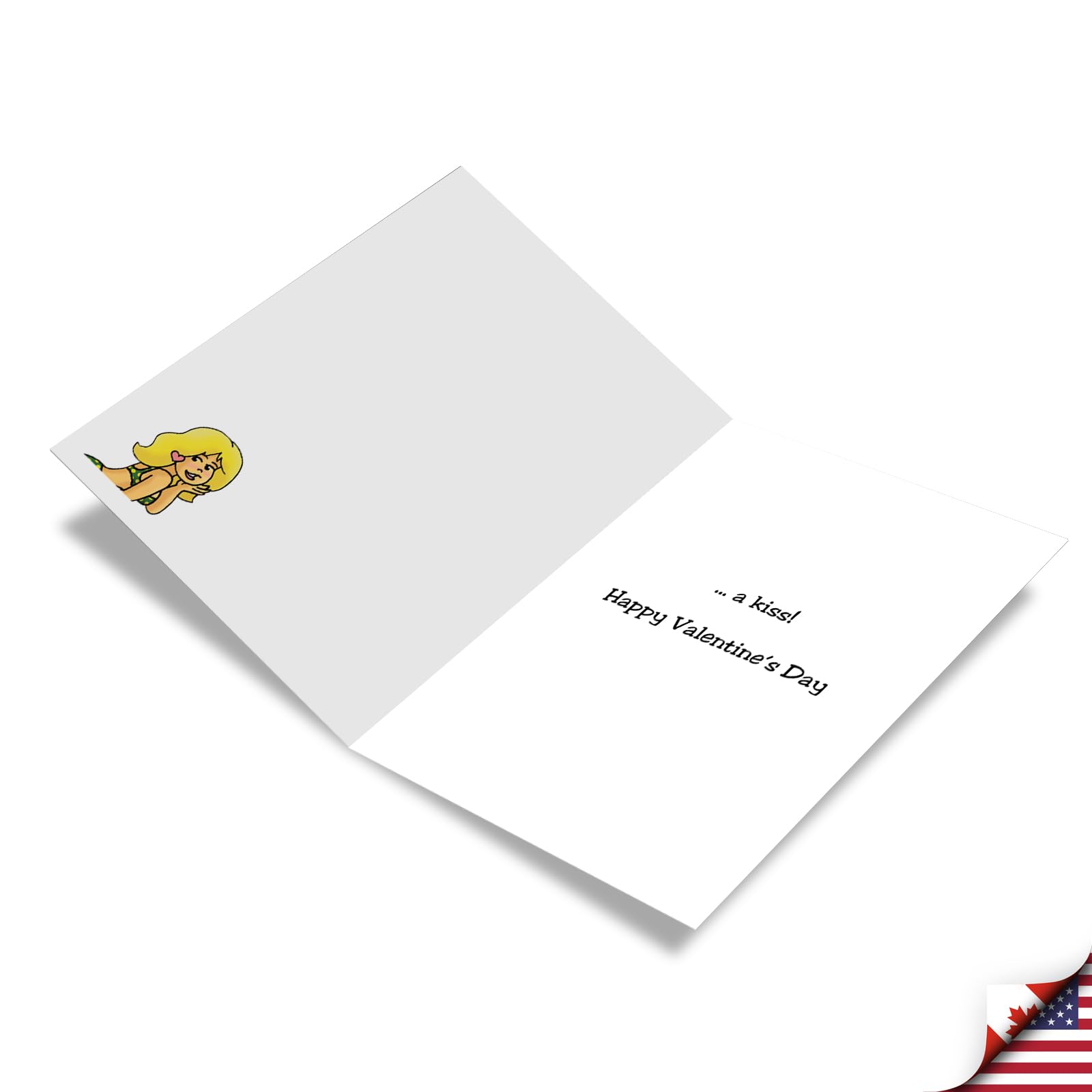 Funny Valentine's Day Card for Adults - Naughty Humorous Greeting Card for Spouse with Envelope (Blow a Kiss Design C9215VDG) - Perfect for Romantic Gifts, Couples & Anniversary Celebrations