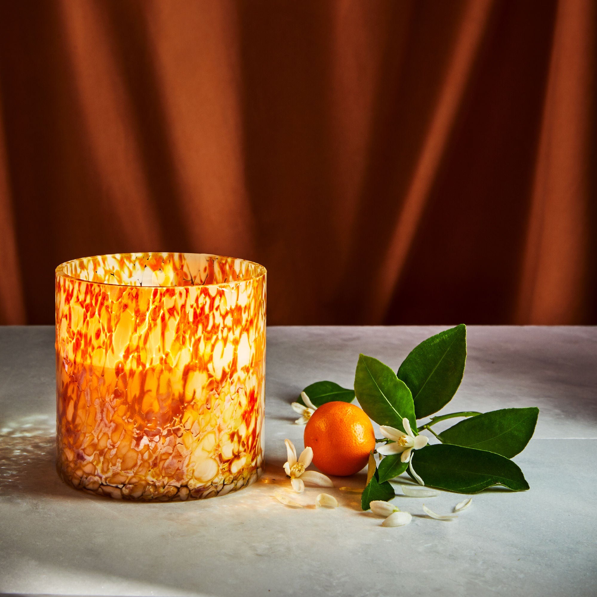 Absolute Orange Blossom Scented Candle - Natural Soy Wax Aromatherapy Candle for Home, Spa & Relaxation | Perfect for Bedroom, Bathroom & Meditation