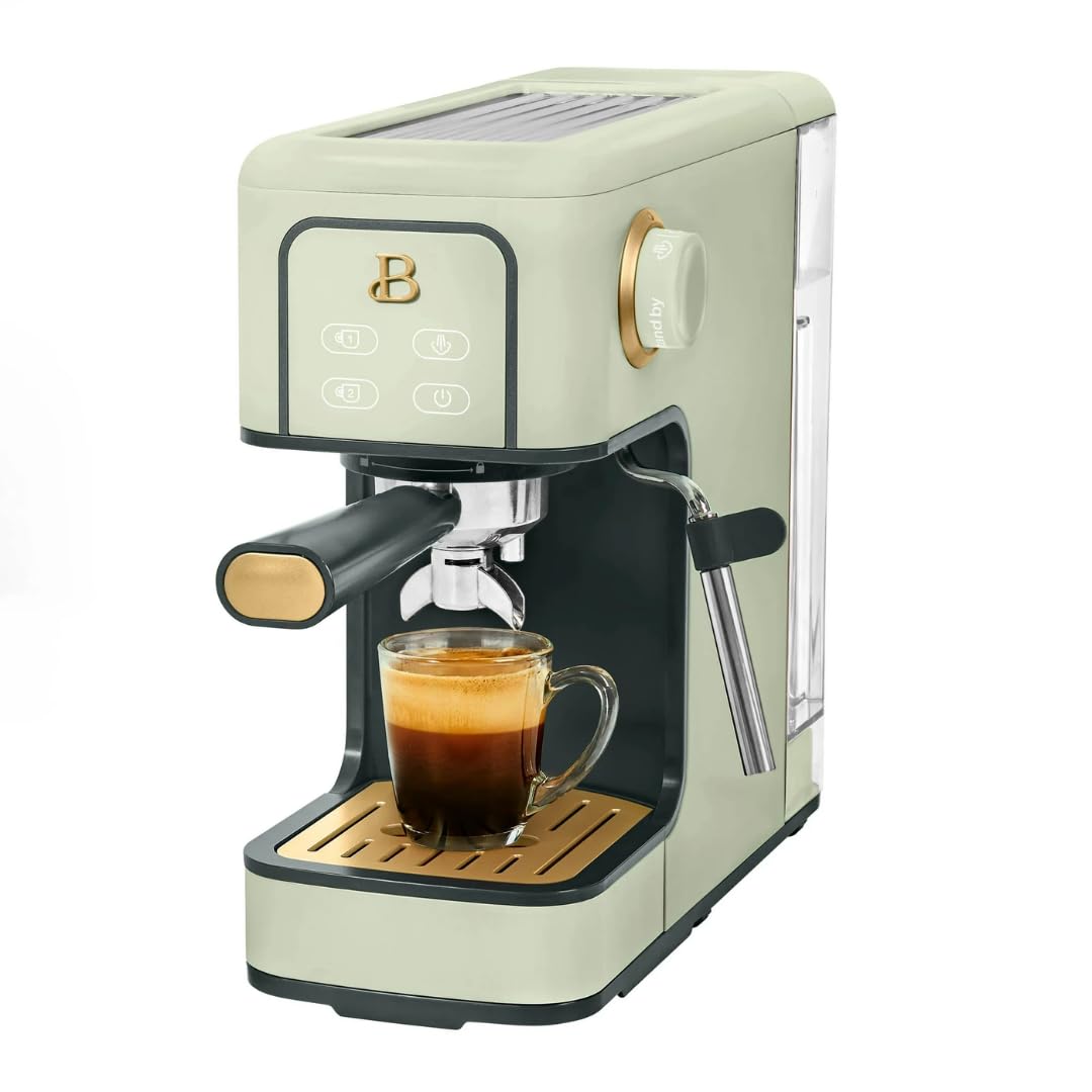 Premium 20-Bar Pressure Espresso Machine - Compact Fast Heating Coffee Maker with Milk Frother for Home & Office (Sage Green) | Perfect for Espresso, Latte & Cappuccino Lovers