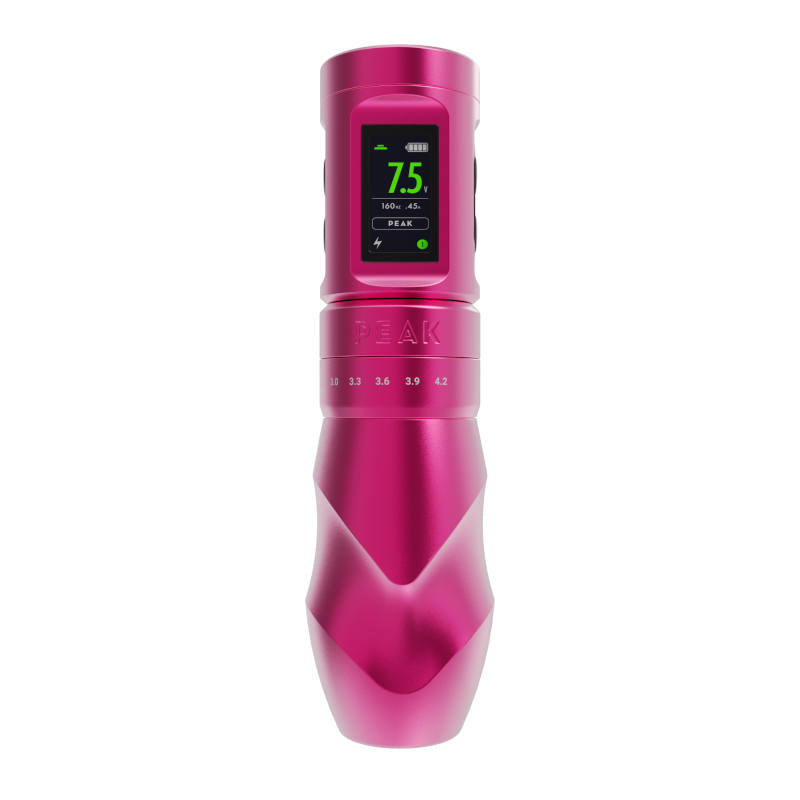 Peak Solice Matte Pink Pro V2 Tattoo Pen Machine - Professional Tattoo Kit for Artists & Beginners | Perfect for Fine Line, Shading & Coloring Work