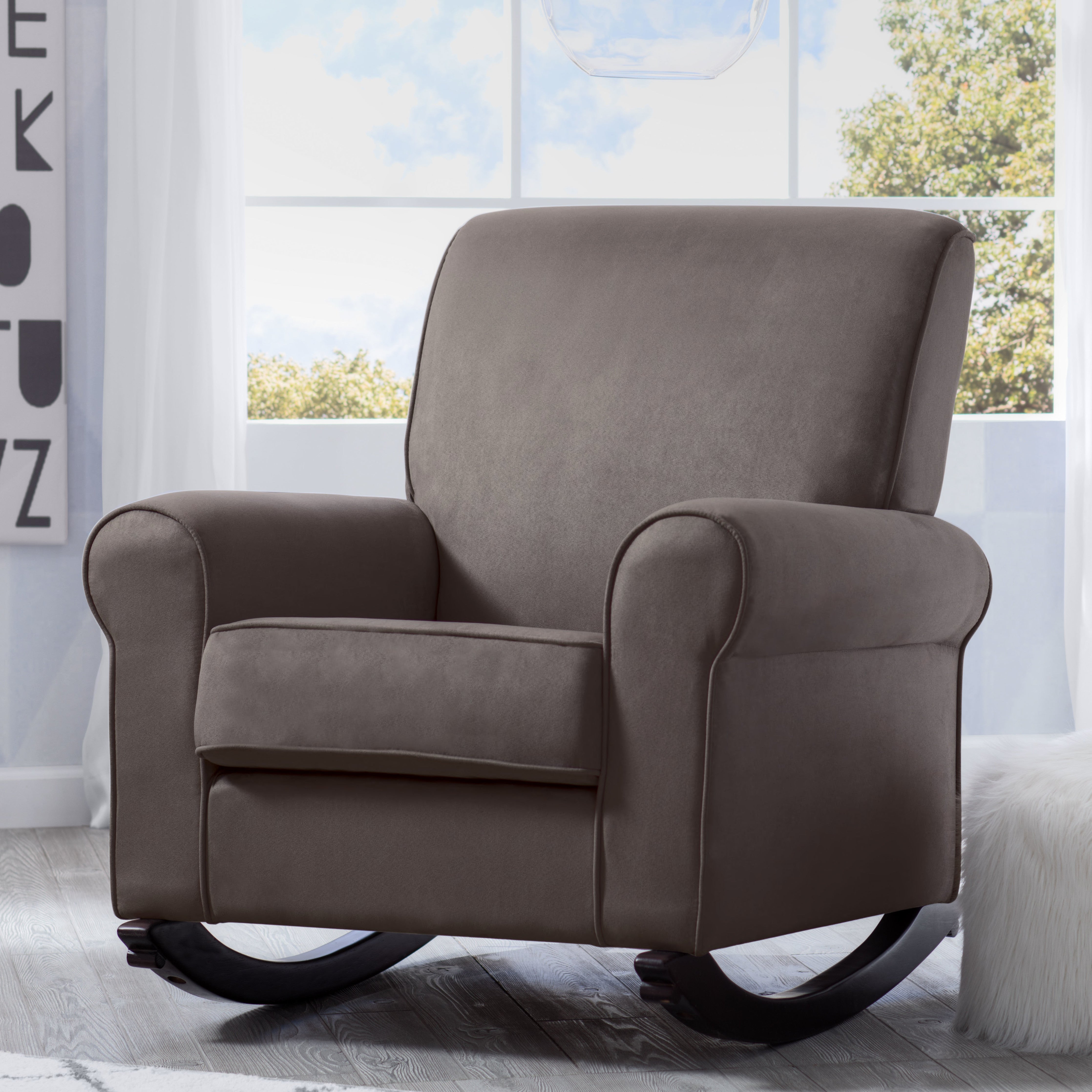 Rowen Nursery Rocking Chair - Comfortable Baby Nursery Rocker for Breastfeeding & Nursery Decor - Perfect for Nursing, Reading & Relaxing in Baby's Room