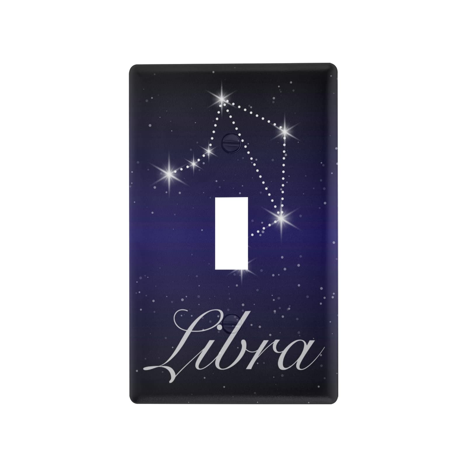 Libra Zodiac Constellation Toggle Switch Cover - Astrology Balance Horoscope Design - Blue Starry Night Sky Galaxy Stars - 2.9