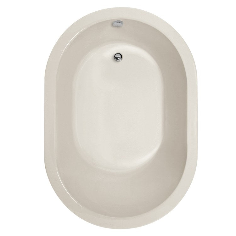 Premium Malia Drop-In Acrylic Air Tub - 6 Hydrotherapy Jets, Oval Biscuit Design, 60