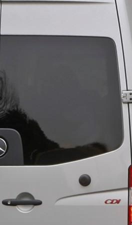 AMA Passenger Rear Cargo Door Solid Glass Window Replacement for 2007-2018 Mercedes-Benz Sprinter (MS06 RB P) - Perfect for Van Conversions & Fleet Maintenance