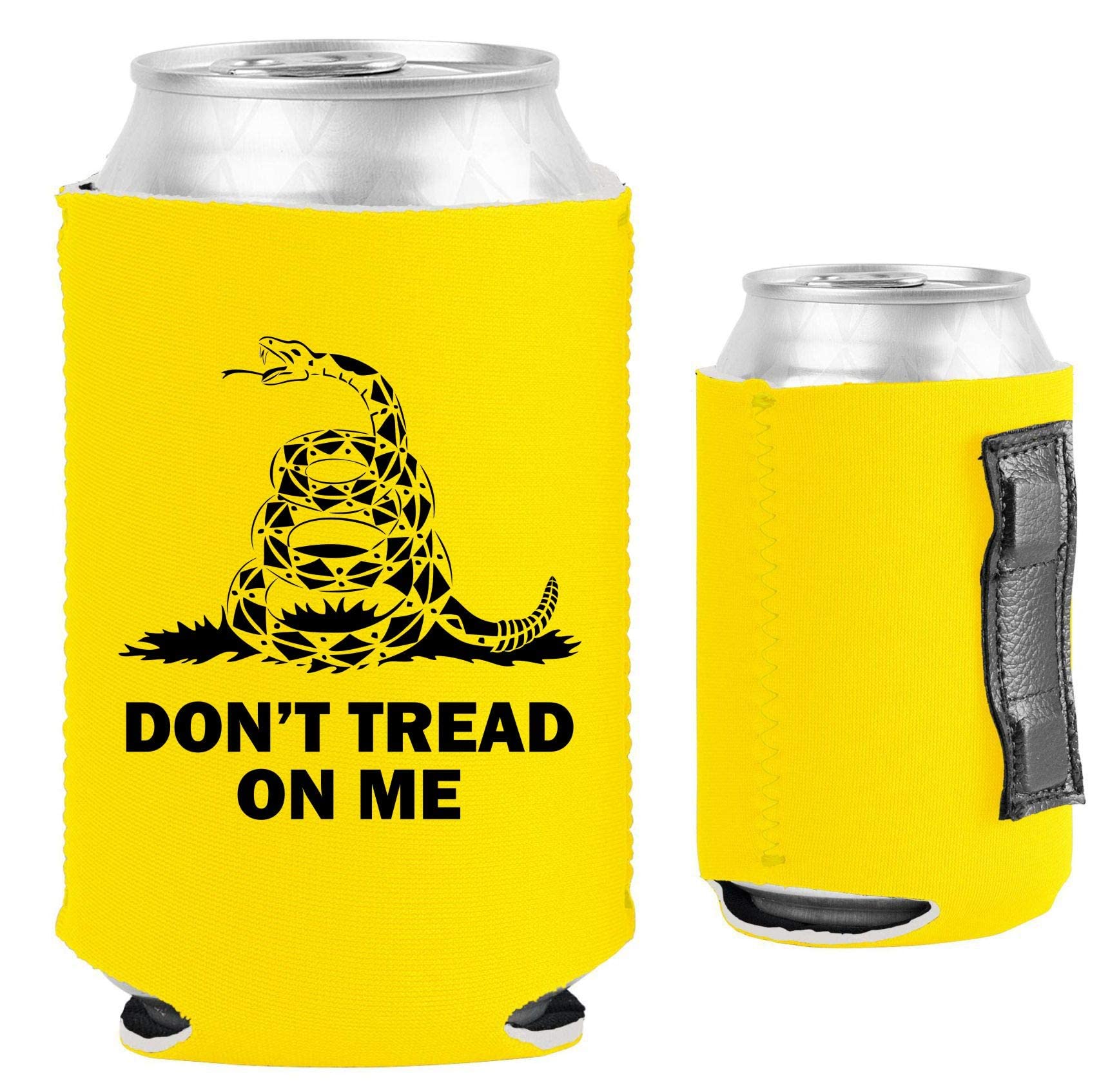 Gadsden Flag Magnetic Can Cooler (2 Pack) - Keep Your Drinks Cold at BBQs, Tailgates & Outdoor Events