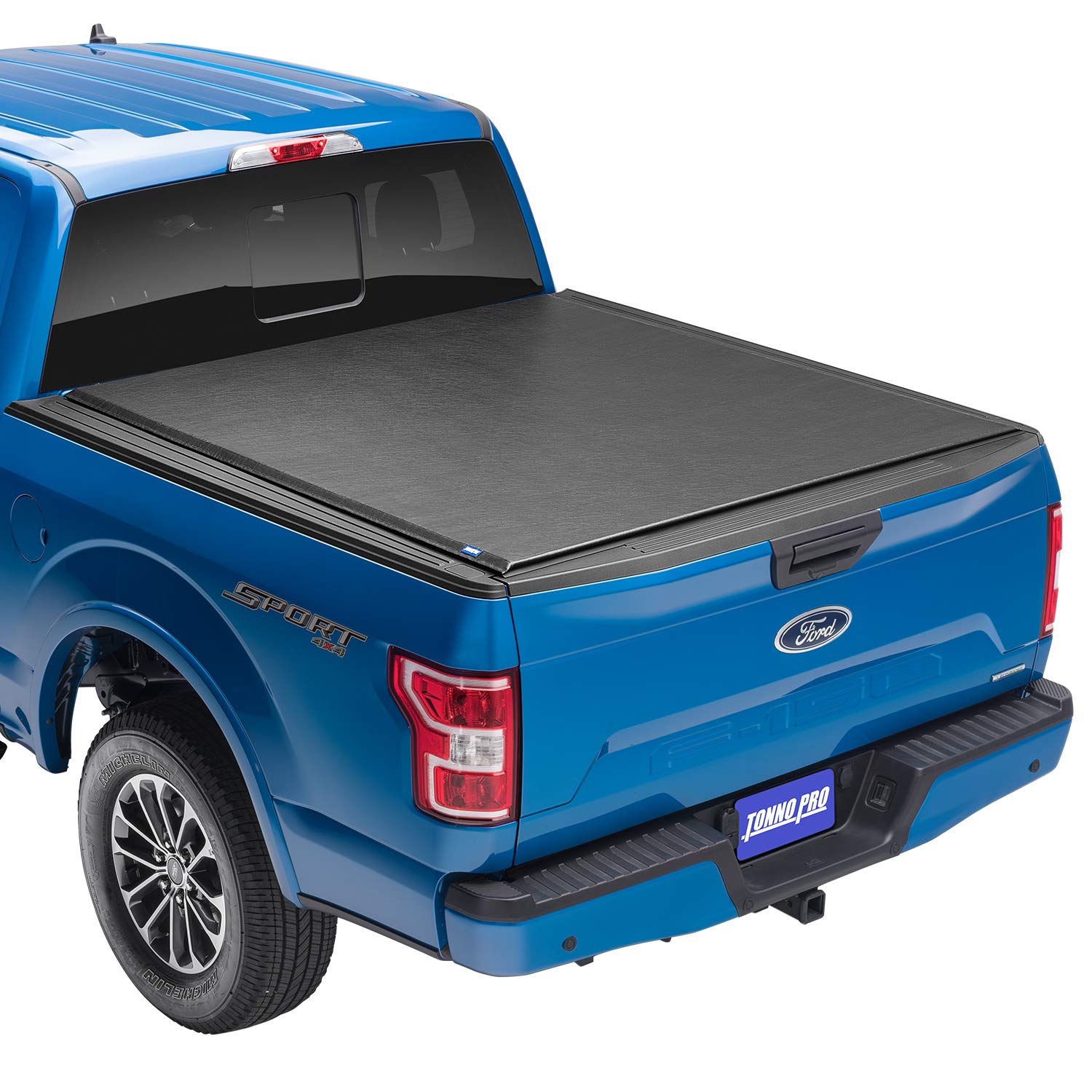 Tonno Pro Lo Roll Soft Roll-Up Truck Bed Tonneau Cover - LR-5005 | Fits 2007-2021 Toyota Tundra with Utility Track System | 6'7