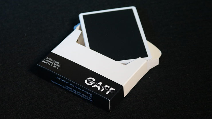 NOC V3S Gaff Deck (Black) - Premium Cardistry & Magic Trick Playing Cards for Performers and Collectors - Perfect for Card Flourishes, Magic Shows, and Poker Games