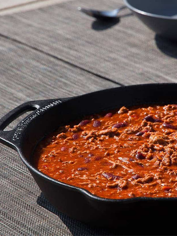 Petromax Cast Iron Fire Skillet with Dual Handles - Perfect for Camping, Outdoor Cooking & Grilling Over Open Flame