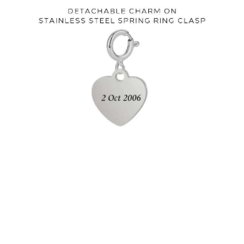 Personalized Engraved Charms with Detachable Clasp - Custom Name Jewelry Gift for Women - Perfect for Necklaces, Bracelets & Keychains - $10.00