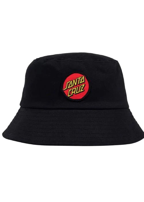 Santa Cruz Classic Dot Patch Boys Bucket Hat - Stylish Sun Protection for Kids - Perfect for Beach, Outdoor Activities & Summer Adventures