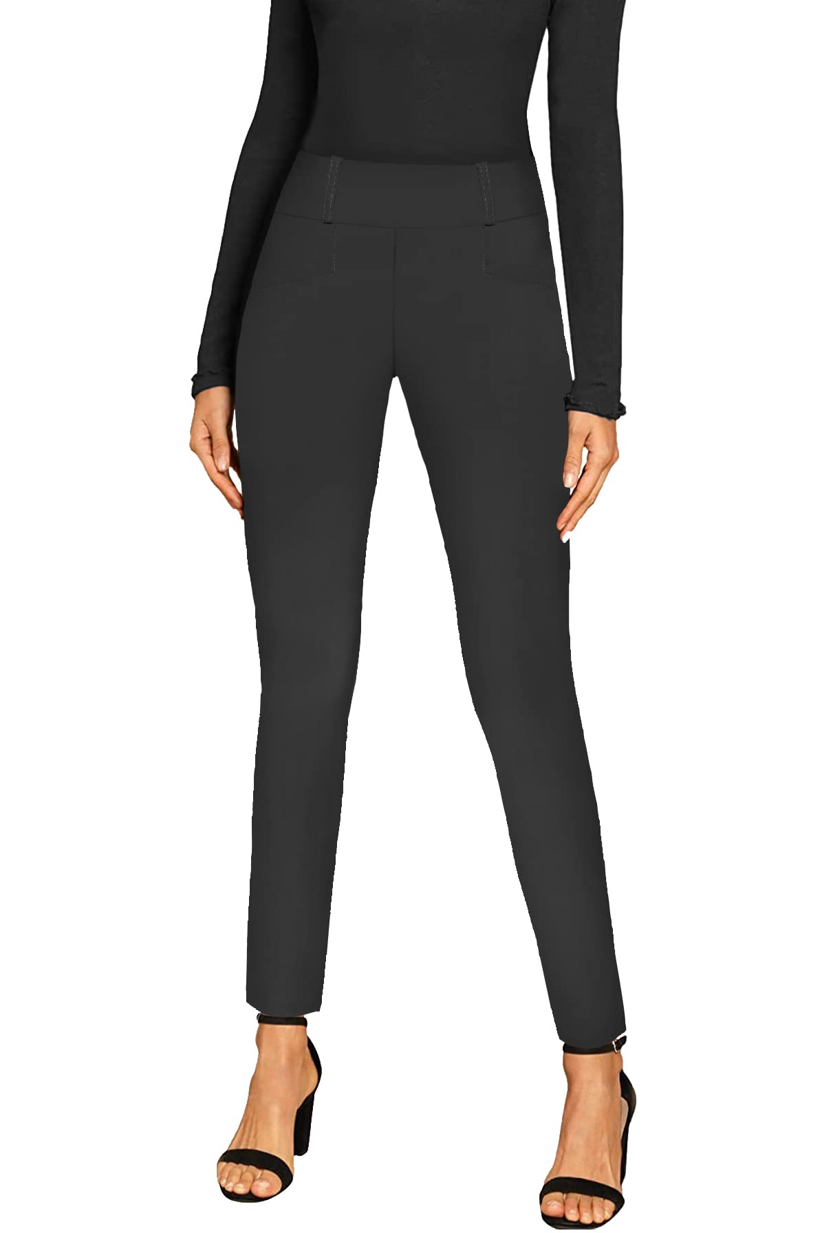 Hybrid & Company Women's Printed Office Leggings - Skinny Dress Pants for Work & Business Casual Outfits | Perfect for Office Wear, Business Meetings & Professional Occasions