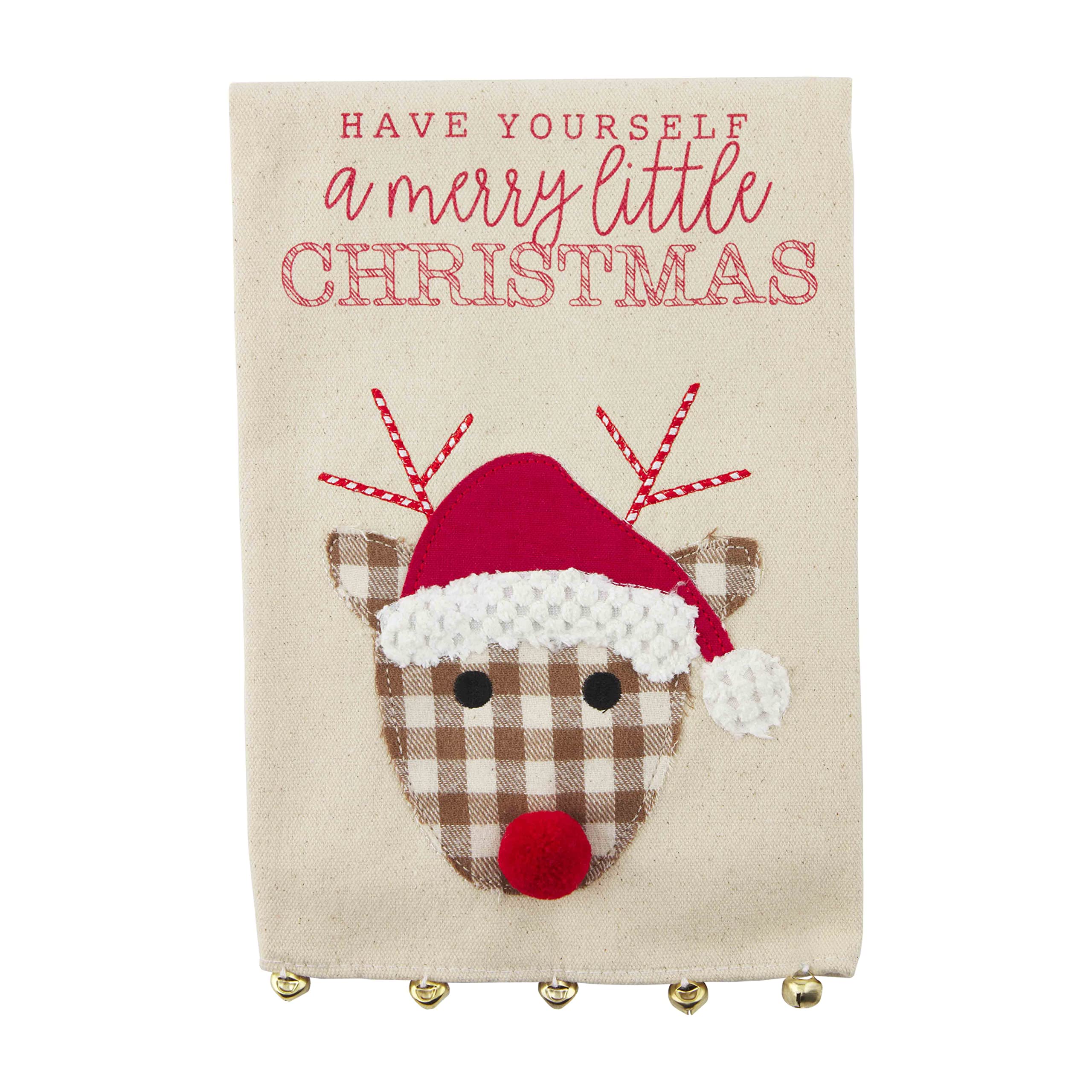 Christmas Reindeer Dish Towel Set - Festive Holiday Kitchen Decor for Baking, Cooking & Hosting - Merry Xmas Decorations for Home & Party