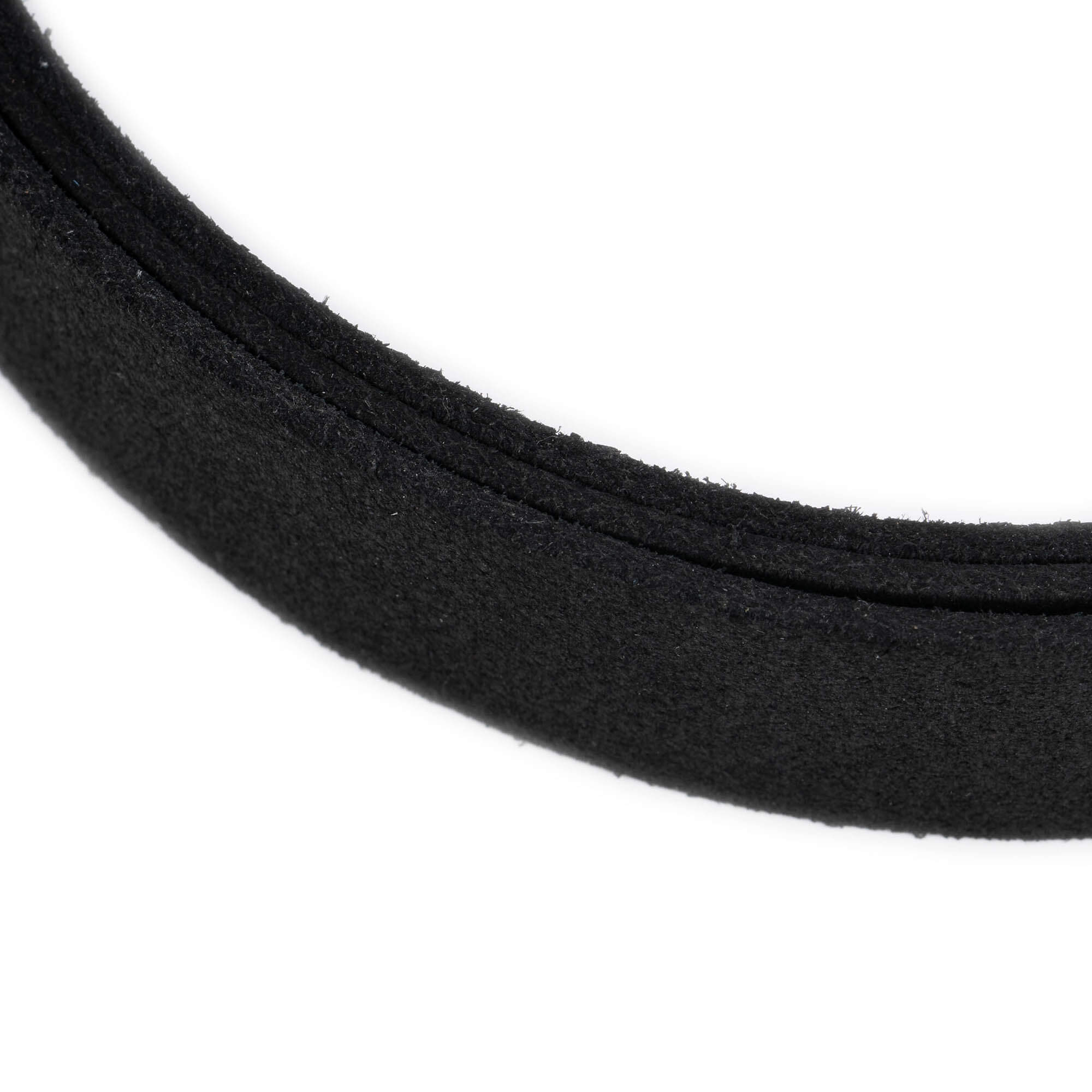 2.5 cm Black Suede Leather Replacement Belt Strap for Versace Buckles | Fashion Accessory for Men & Women | Perfect for Dress Pants, Jeans & Formal Outfits
