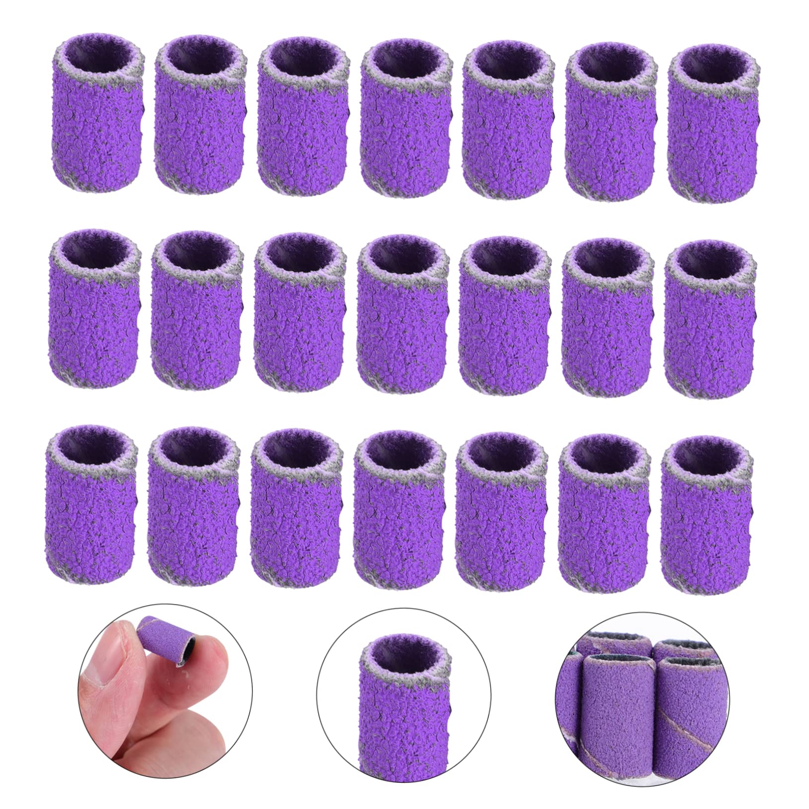 **Minkissy 2 Sets of 100pcs Nail Sanding Bands for Nail Art & Polishing – Professional Sanding Belts for Nail Drills, Perfect for Nail Salons & Personal Use – Smooth & Precise Manicure & Pedicure**    *(Use Case: Ideal for professional nail technicians, at-home manicures, acrylic nail prep, and gel polish removal.)*