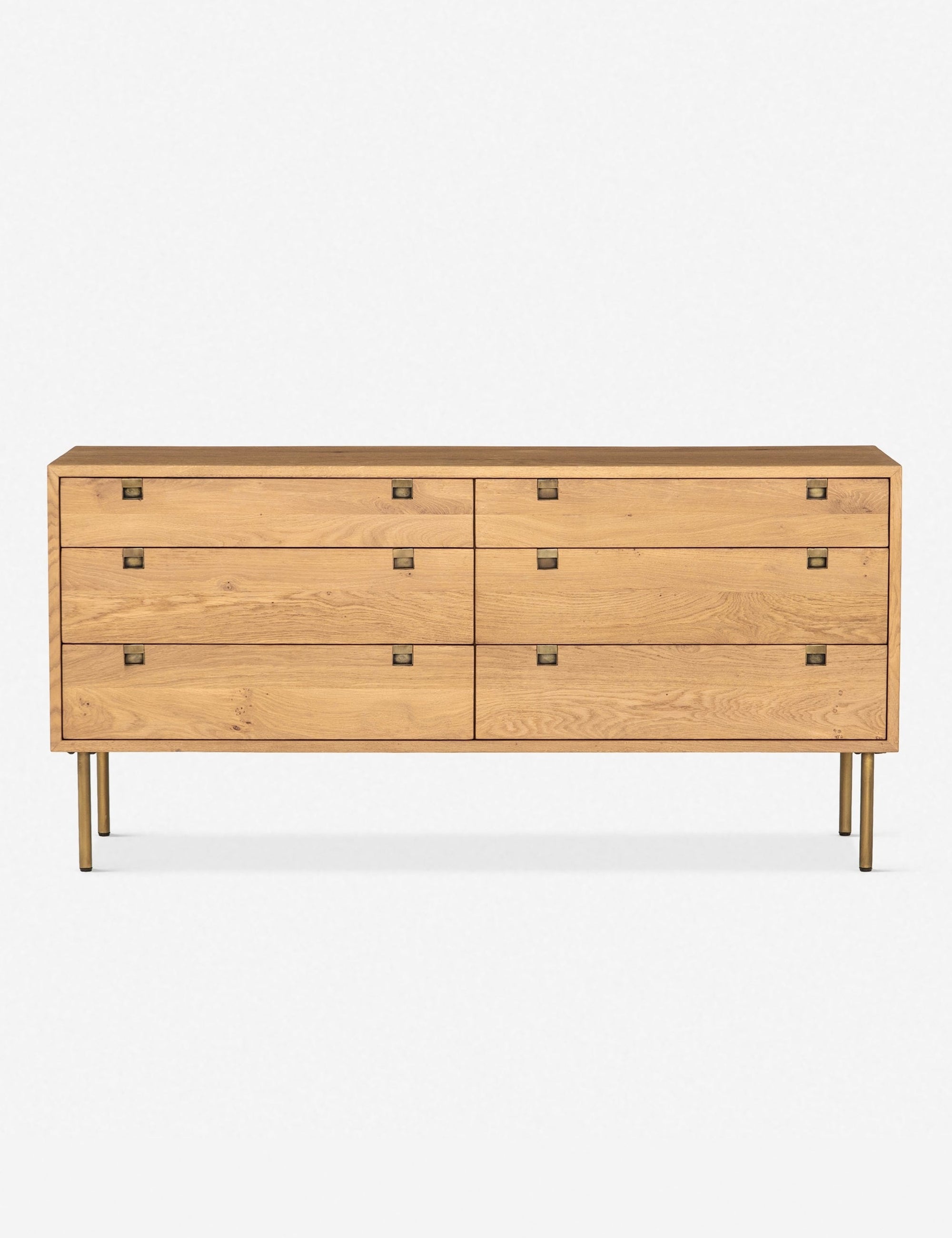 Karma 6 Drawer Dresser - Modern Wooden Chest of Drawers for Bedroom Storage & Organization | Perfect for Clothes, Linens, and Home Decor