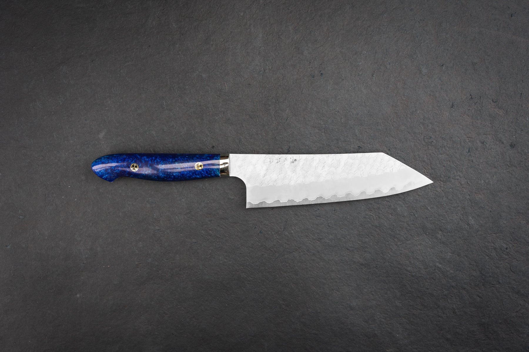 Nigara SG2 Migaki Tsuchime Western Bunka 180mm Japanese Chef Knife - Premium Stainless Steel Kitchen Knife for Slicing, Dicing & Precision Cutting - Perfect for Home Cooks & Professional Chefs