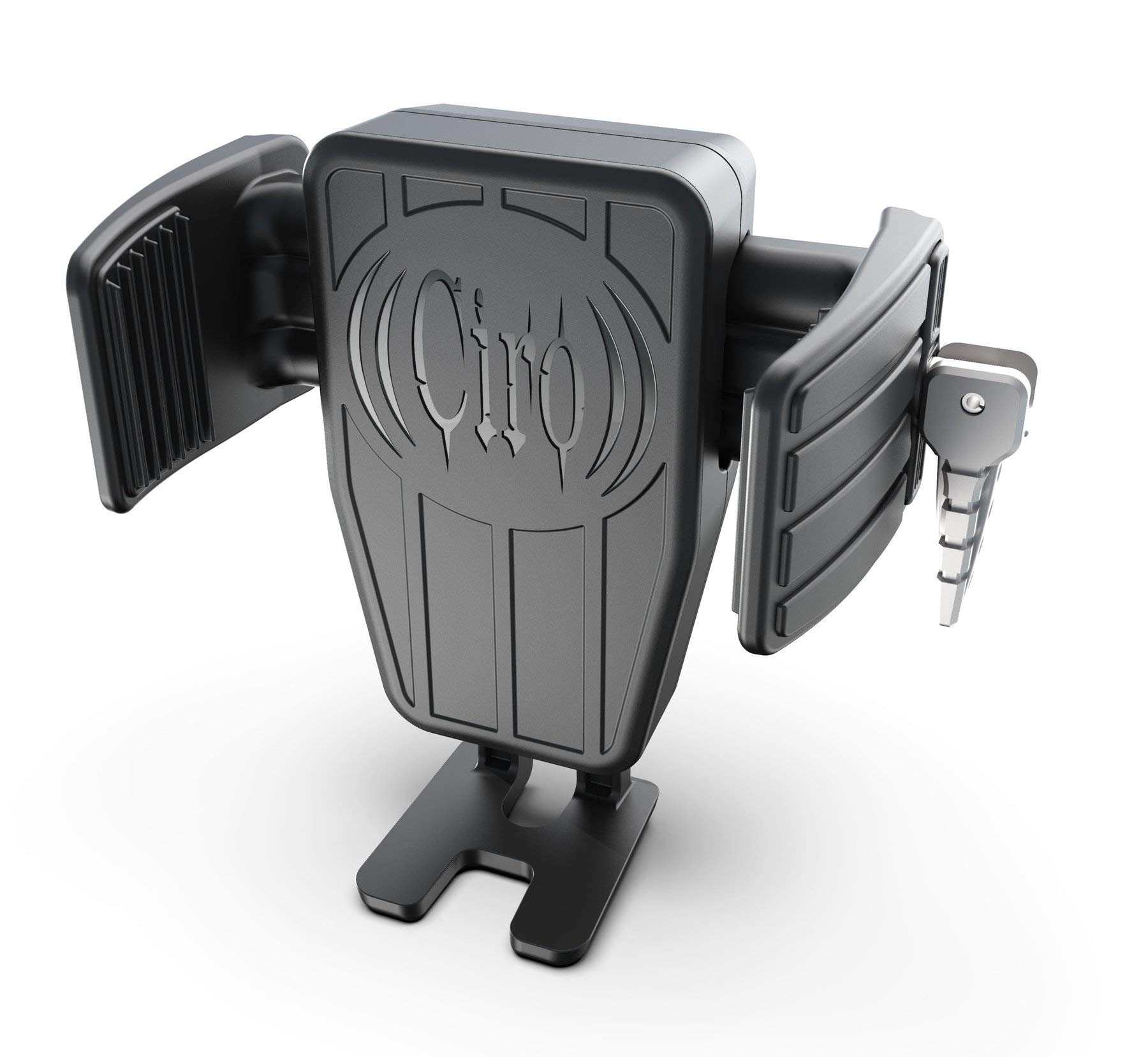 Ciro CYBERCHARGER™ 15W Wireless Fast Charging Phone Mount - Car Phone Holder for iPhone & Android - Perfect for Driving, Commuting & Road Trips