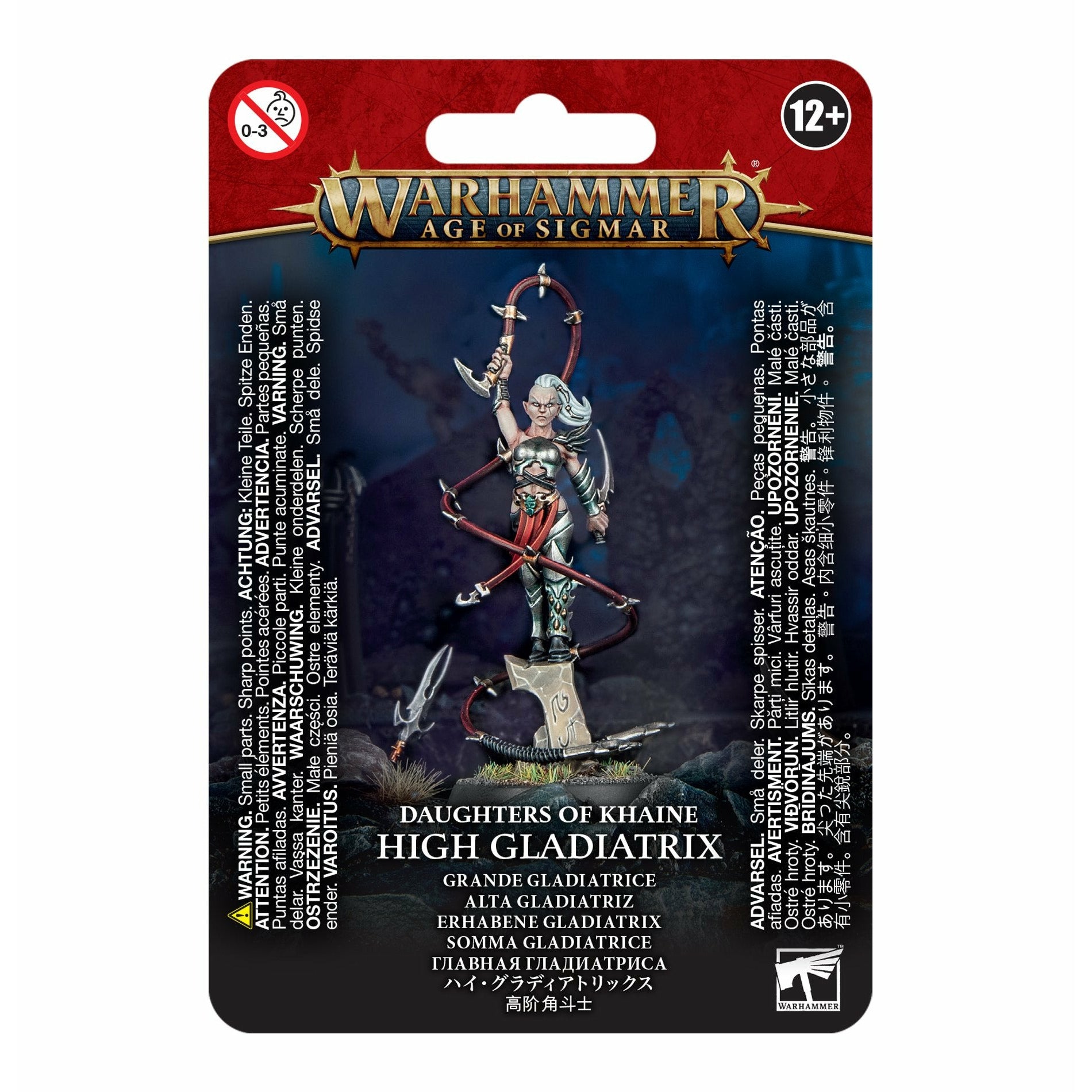 Daughters of Khaine High Gladiatrix - Warhammer Age of Sigmar Miniature for Tabletop Gaming & Collecting | Perfect for Fantasy Battles and Wargaming Scenes