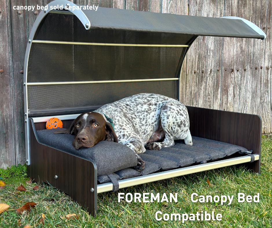 **Foldable Waterproof Dog Bed - Heavy Duty Foam Mattress for Indoor & Outdoor Use - Durable, Portable Pet Mat for Camping & Travel - Medium 30