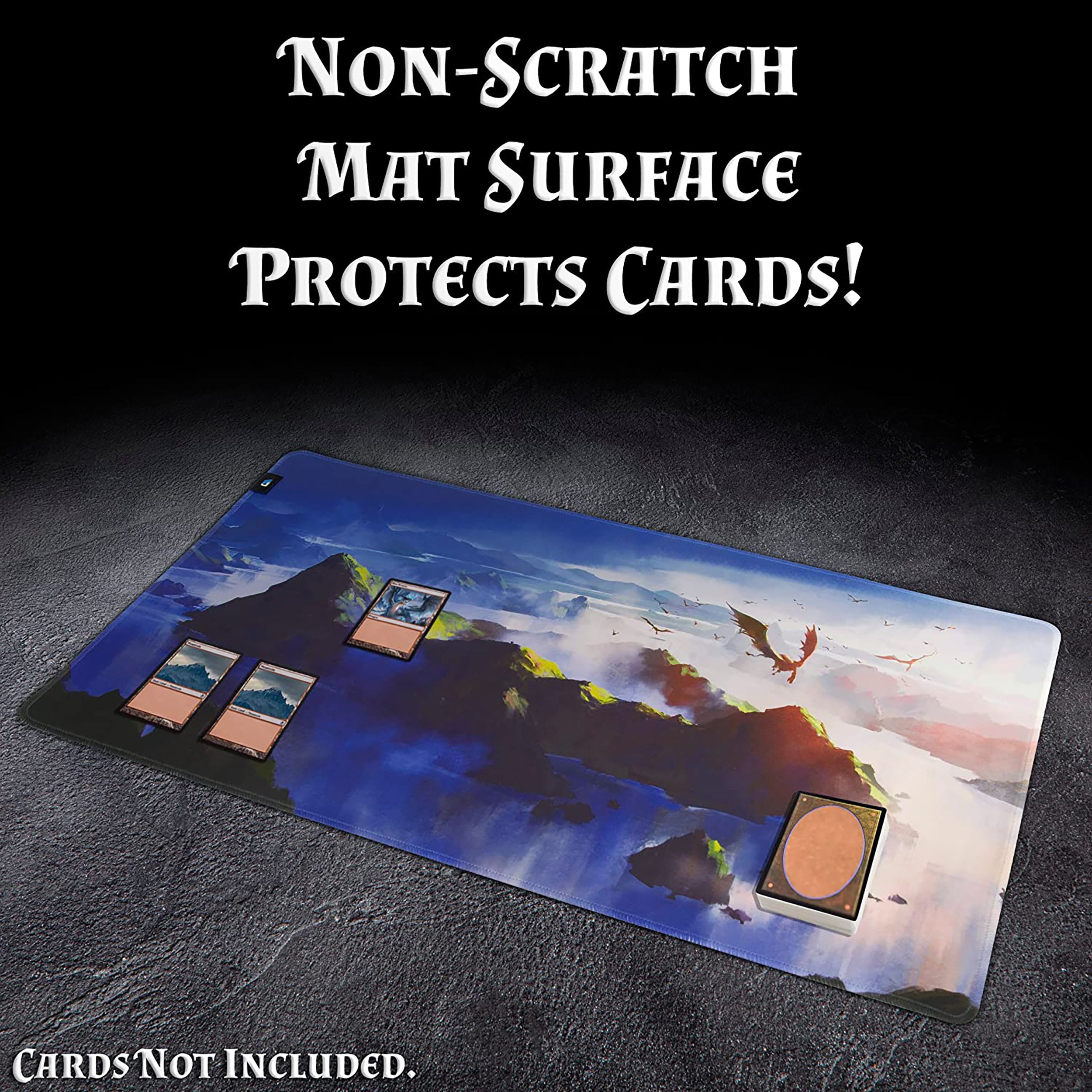 CASEMATIX Premium 24 x 13.5 Inch TCG Playmat with Reusable Case | Non-Slip MTG & Card Game Mat for Magic, Pokémon, Yu-Gi-Oh | Perfect for Tournaments, Game Nights & Collectors