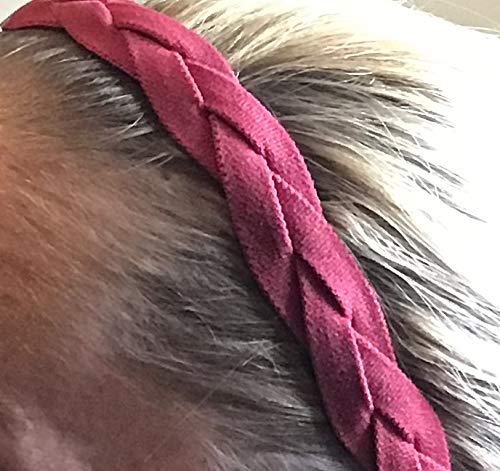 No Slip Grip Sports Headband - Triple Braided Nylon Athletic Headband for Women & Men - Perfect for Running, Yoga, Workouts & Sweat Absorption