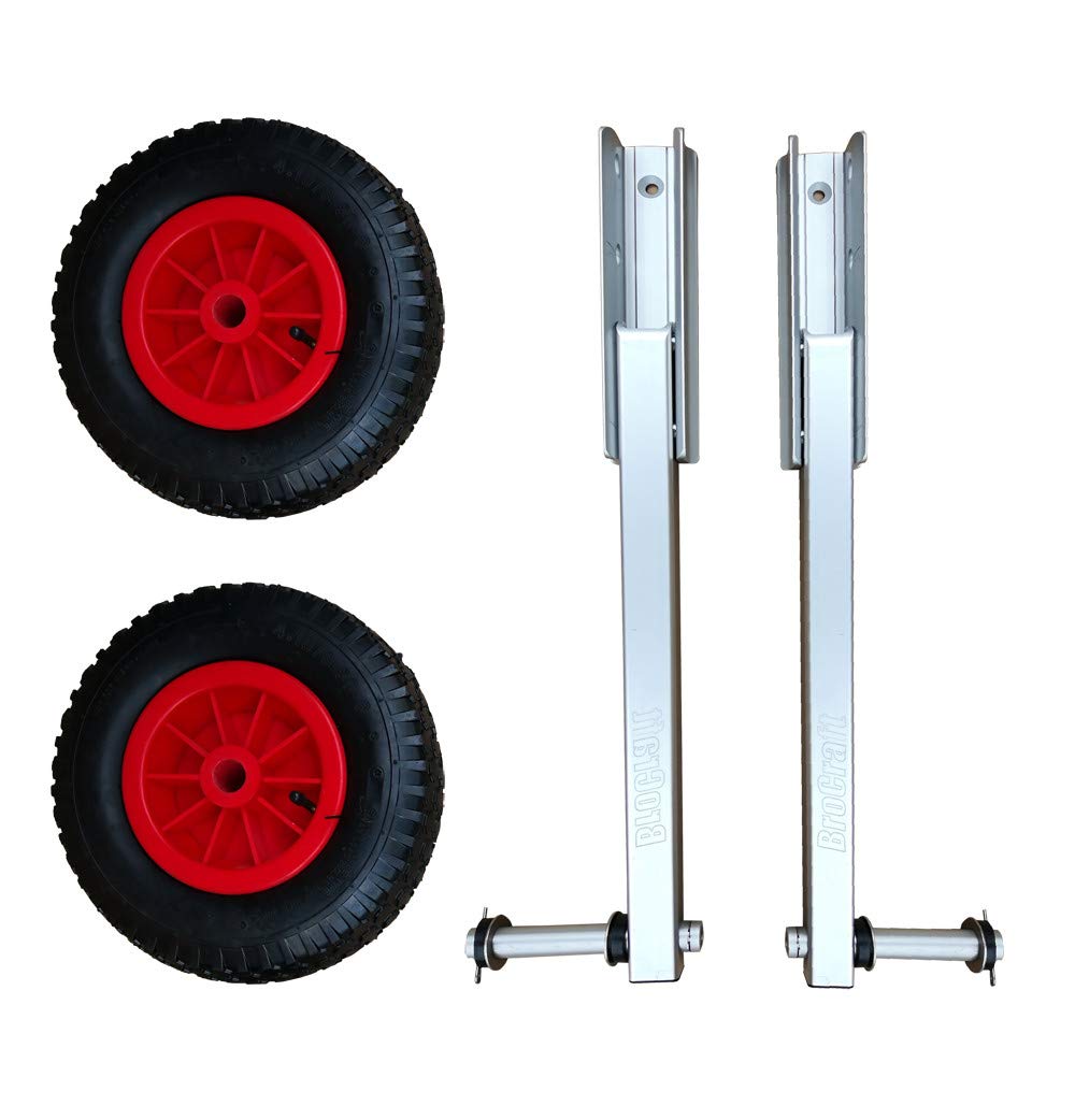 Brocraft 12 Inch Boat Launching Wheels - Heavy Duty Boat Dolly for Easy Launching & Retrieval - Perfect for Kayaks, Canoes, and Small Boats at Docks & Ramps