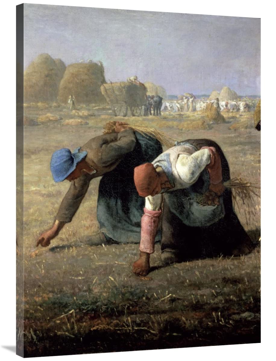 40 in. The Gleaners - High-Quality Art Print by Jean-Francois Millet - Vintage Farm Scene Wall Decor for Living Room, Office & Gallery