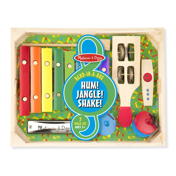Band in a Box - Portable Music Instrument Set for Kids | Hum, Jangle & Shake Fun Musical Toys | Perfect for Birthday Gifts, Classroom Activities & Family Playtime