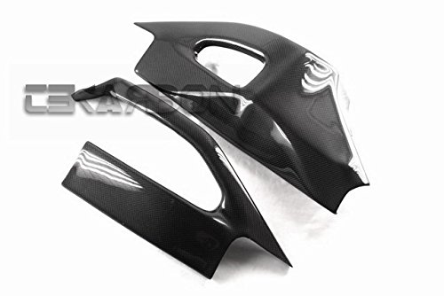 Carbon Fiber Swingarm Covers for Suzuki GSXR 1000 (2005-2006) - 1x1 Plain Weave Replacement Parts - Perfect for Motorcycle Maintenance & Custom Upgrades