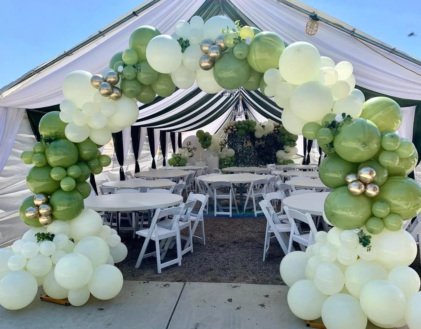 84-Piece Sage Green Balloons Kit - 5, 12 & 18 Inch Olive Green Balloons for Garland, Arch Decor | Perfect for Birthday Parties, Baby Showers & Wedding Decorations | Party Supplies & Event Decoration